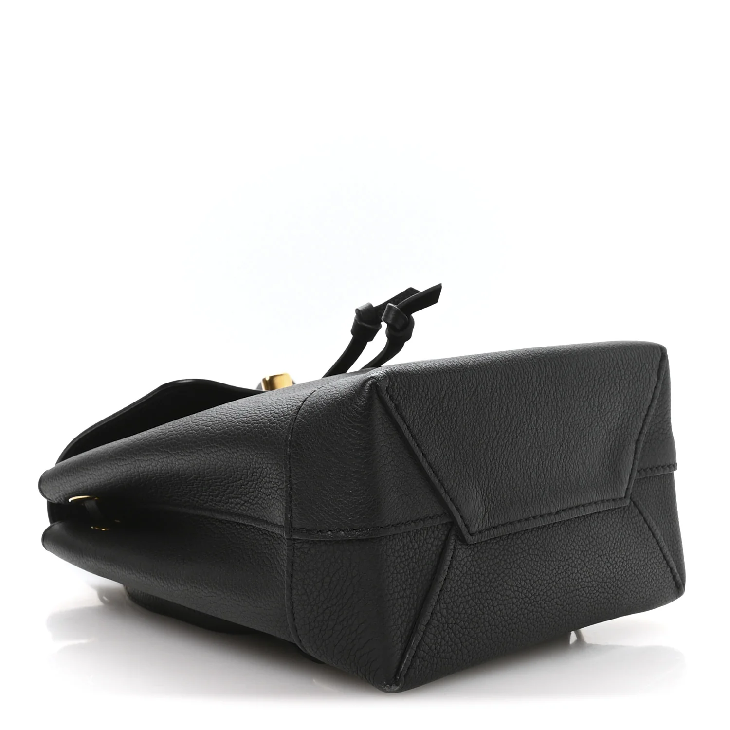 Calfskin Lockme Mini Backpack Black - Image 4