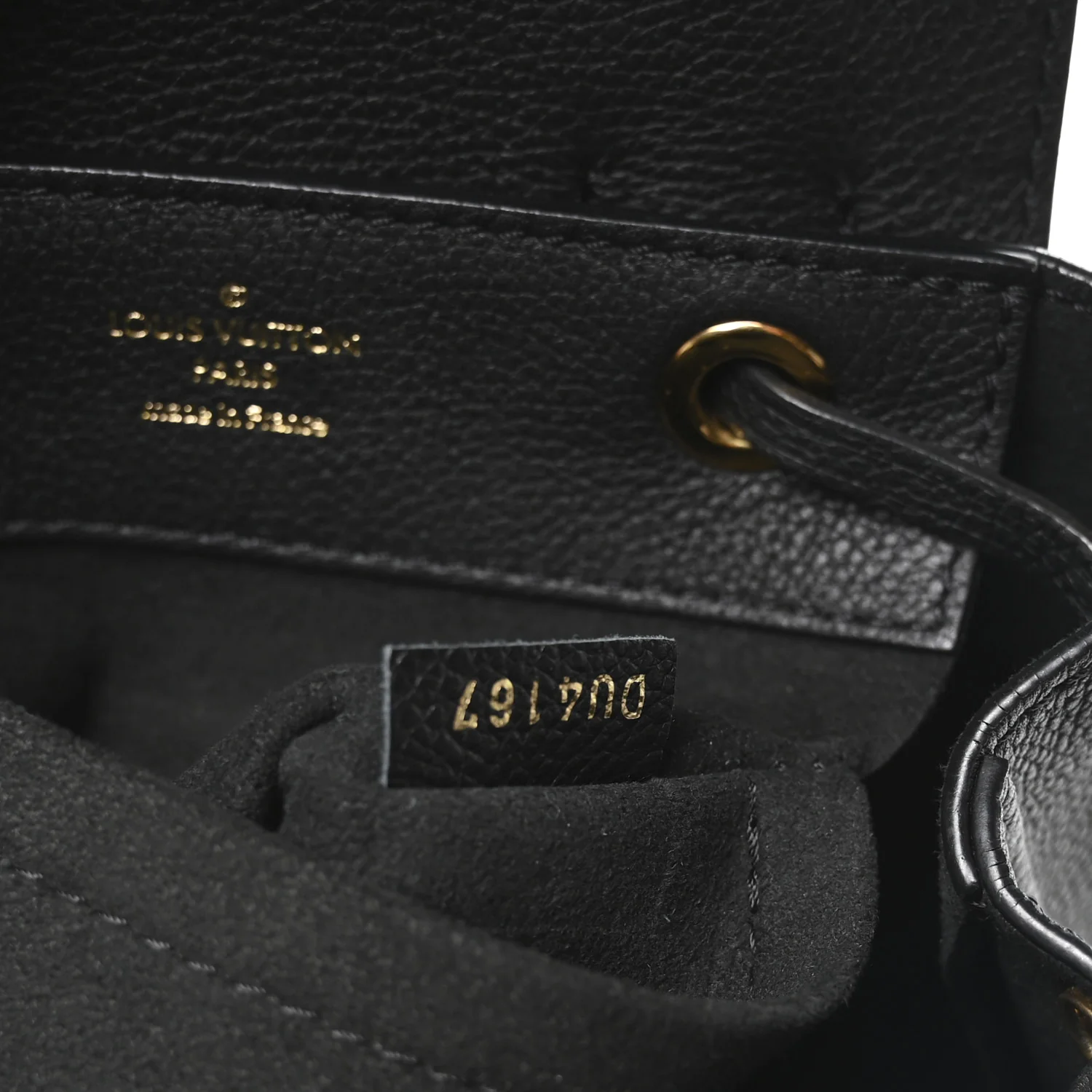 Calfskin Lockme Mini Backpack Black - Image 7