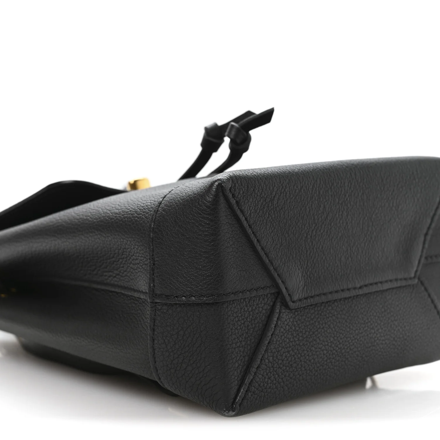 Calfskin Lockme Mini Backpack Black - Image 9