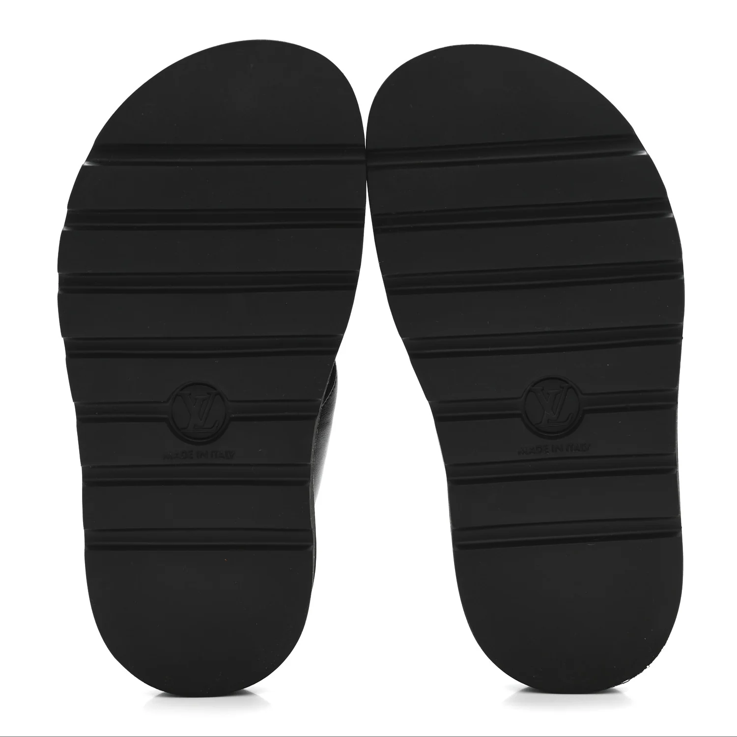 Calfskin Logo Studded Pillow Flat Thong Sandals 35 Black - Image 6