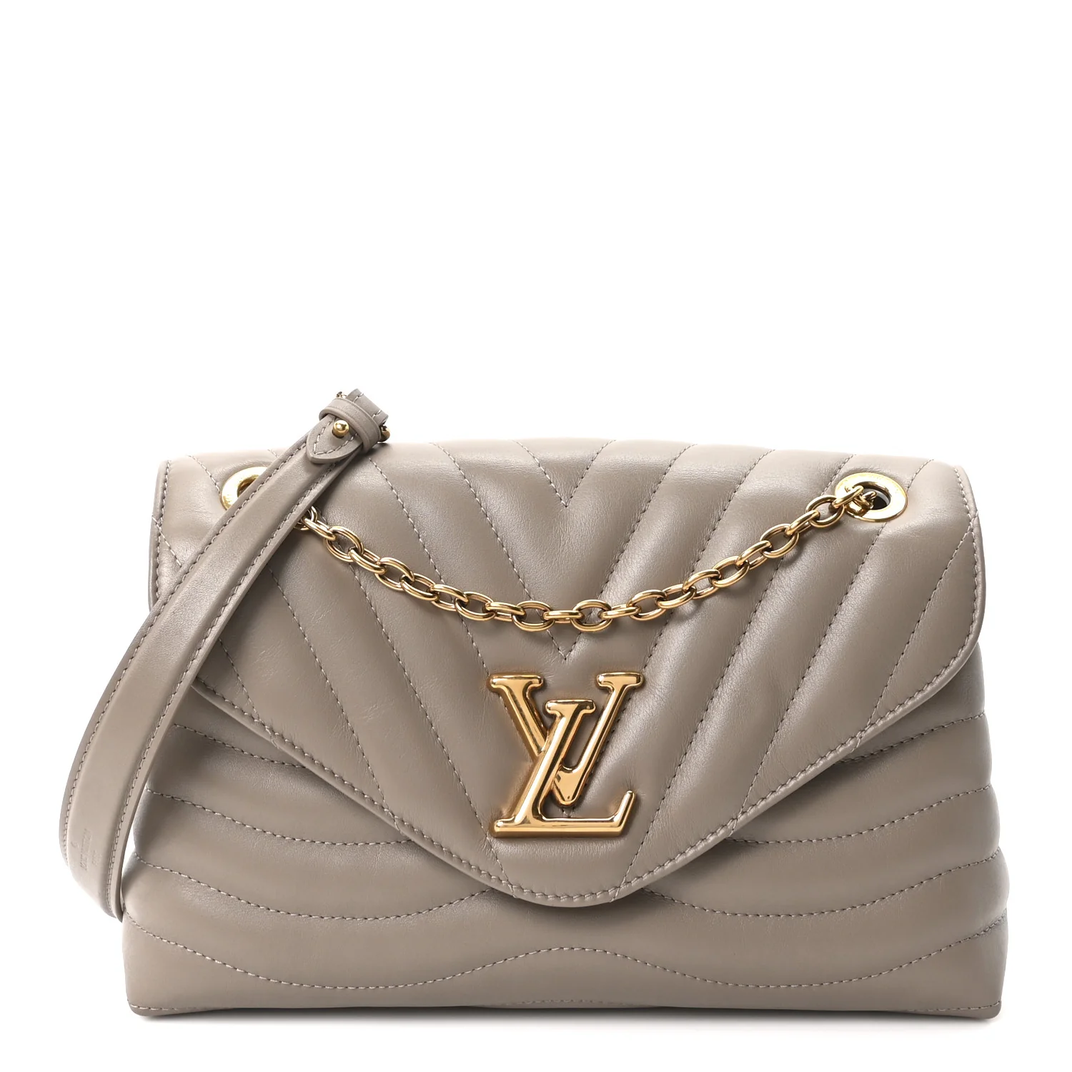 Calfskin LV New Wave Chain Bag GM Arizona