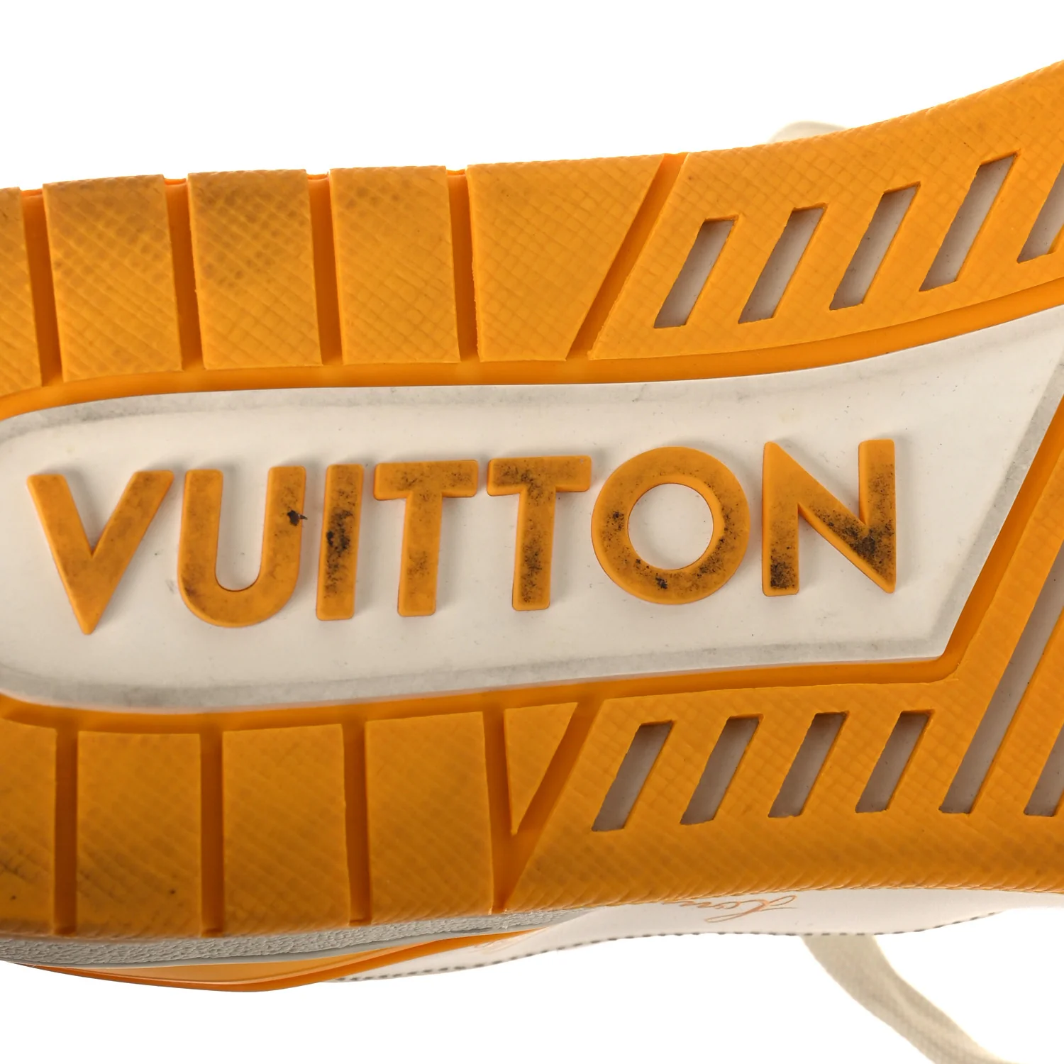 Calfskin LV Trainer Sneakers 11 Yellow - Image 8