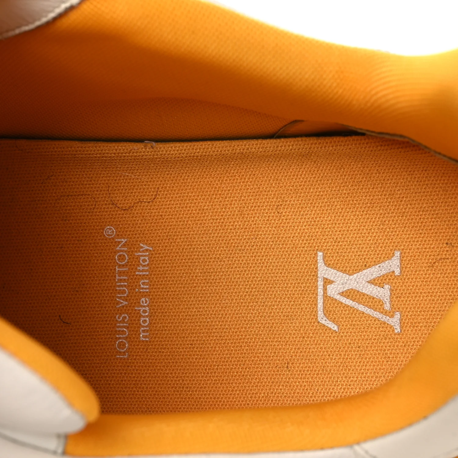Calfskin LV Trainer Sneakers 11 Yellow - Image 9