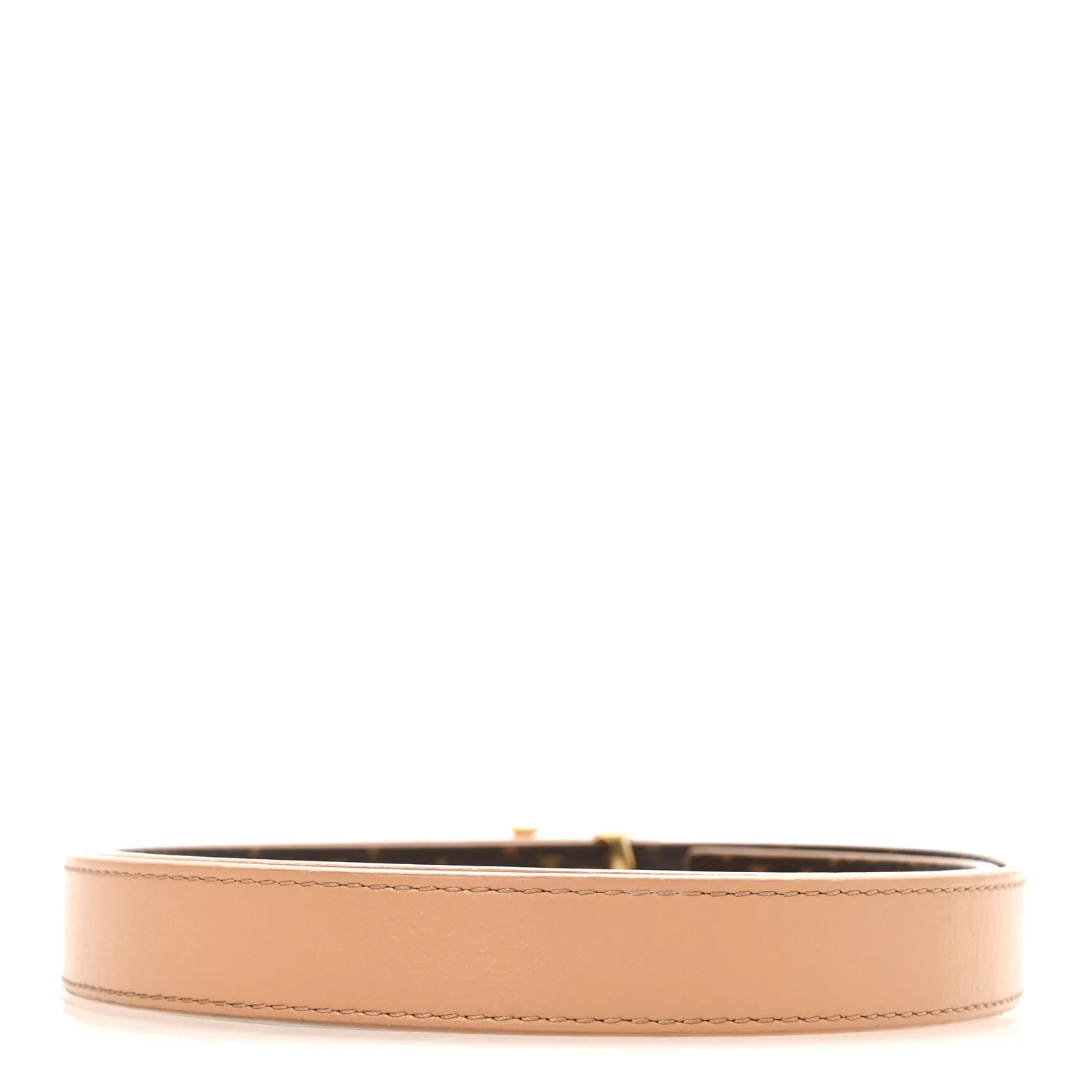 Calfskin Monogram 20mm LV Iconic Reversible Belt 75 30 Arizona Beige - Image 4