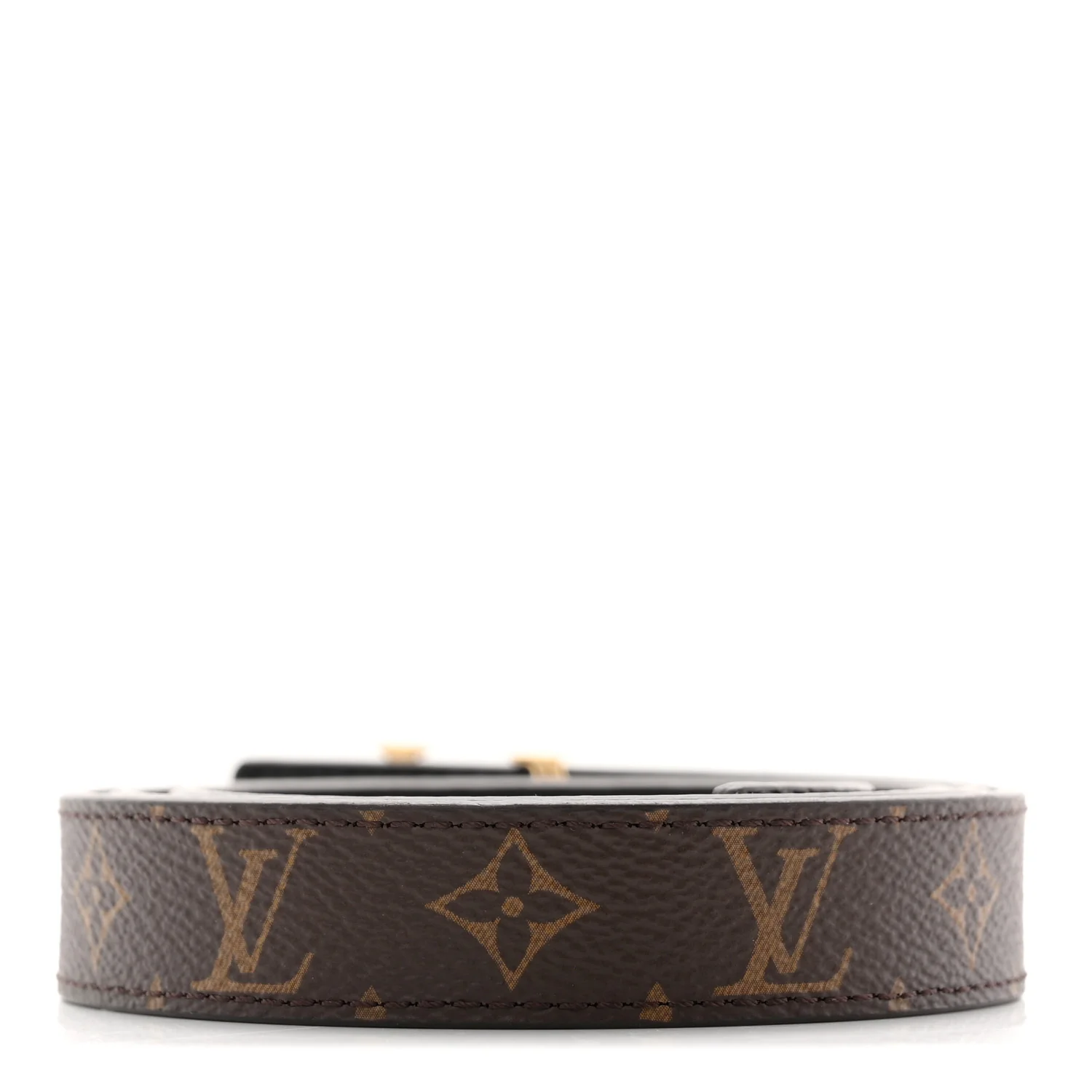 Calfskin Monogram 20mm LV Iconic Reversible Belt 80 32 Black - Image 3