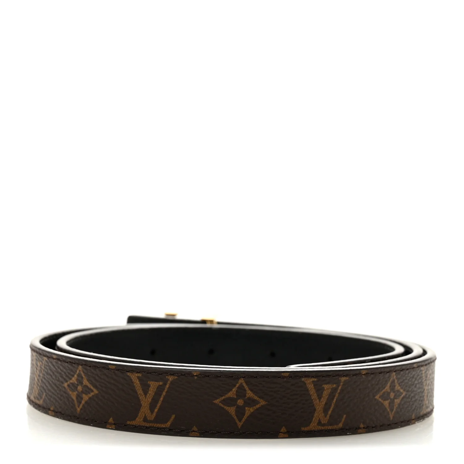 Calfskin Monogram 20mm LV Iconic Reversible Belt 85 34 Black - Image 2
