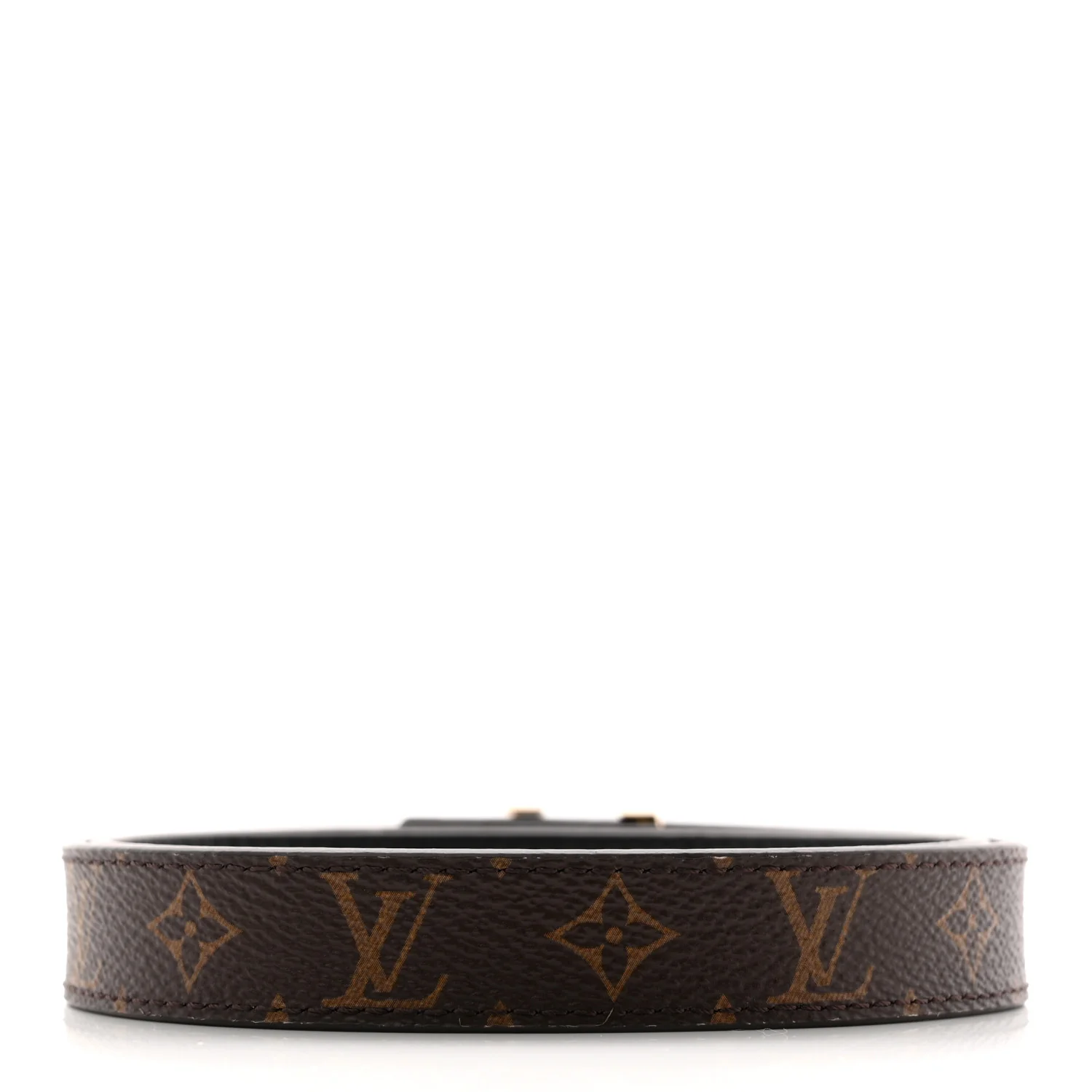Calfskin Monogram 20mm LV Initiales Reversible Belt 65 26 Black - Image 4
