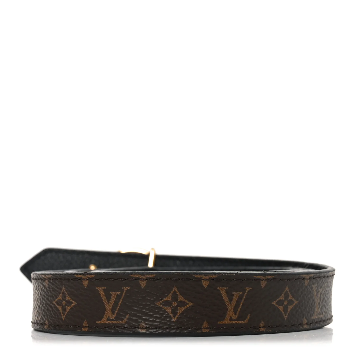 Calfskin Monogram 25mm LV Circle Reversible 80 32 Belt Black - Image 2