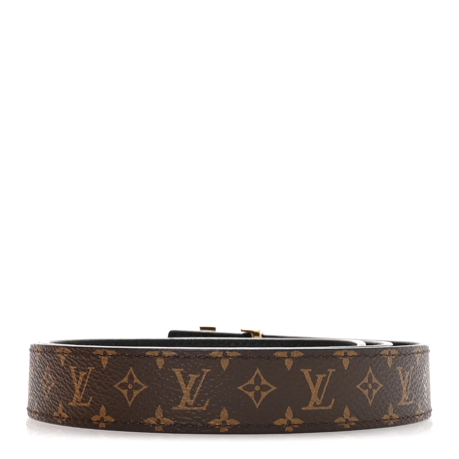 Calfskin Monogram 25mm LV Iconic Reversible Belt 85 34 Black - Image 2