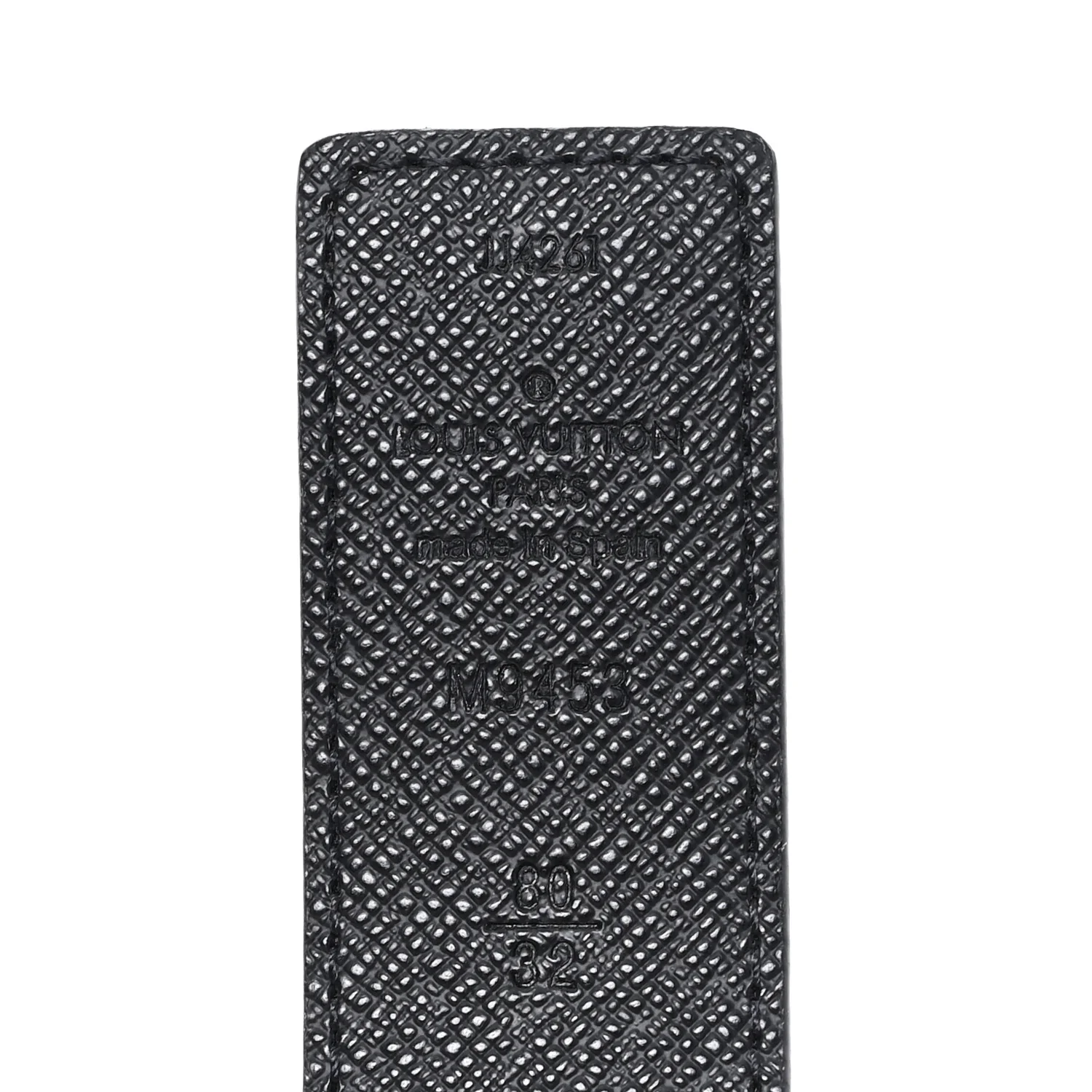 Calfskin Monogram 30mm LV Initiales Reversible 80 32 Belt Black - Image 3