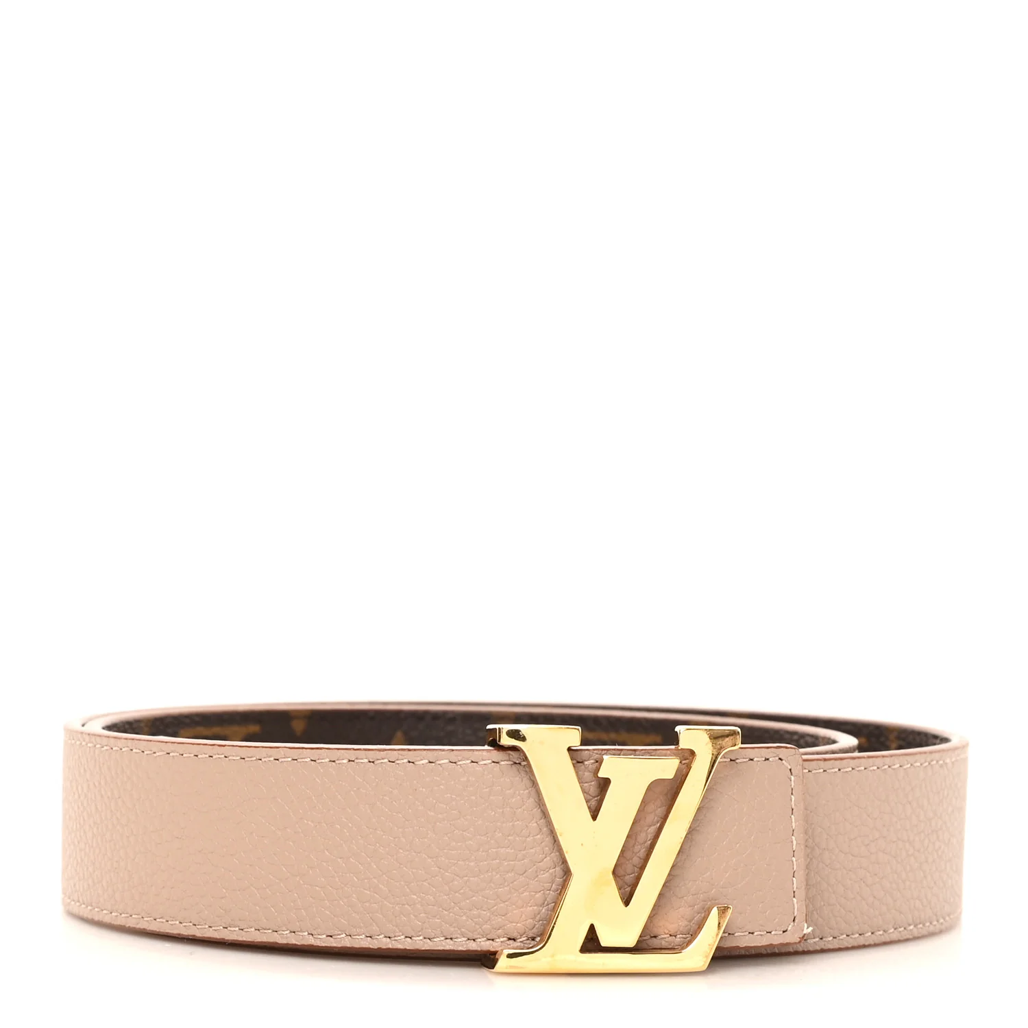 Calfskin Monogram 30mm LV Initiales Reversible Belt 80 32 Arizona