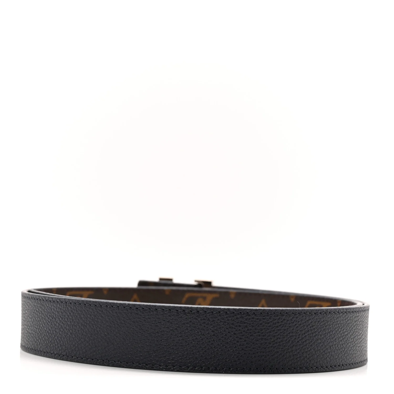 Calfskin Monogram 30mm LV Initiales Reversible Belt 80 32 Marine - Image 4