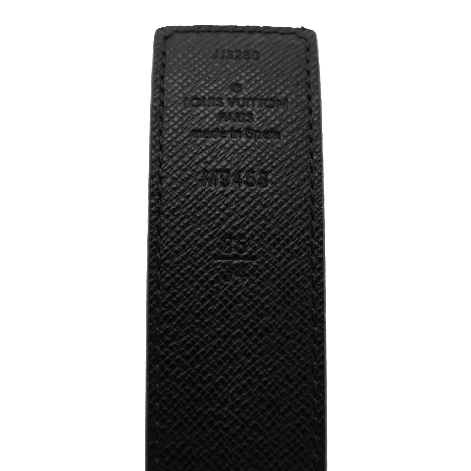 Calfskin Monogram 30mm LV Initiales Reversible Belt 85 34 Black - Image 5