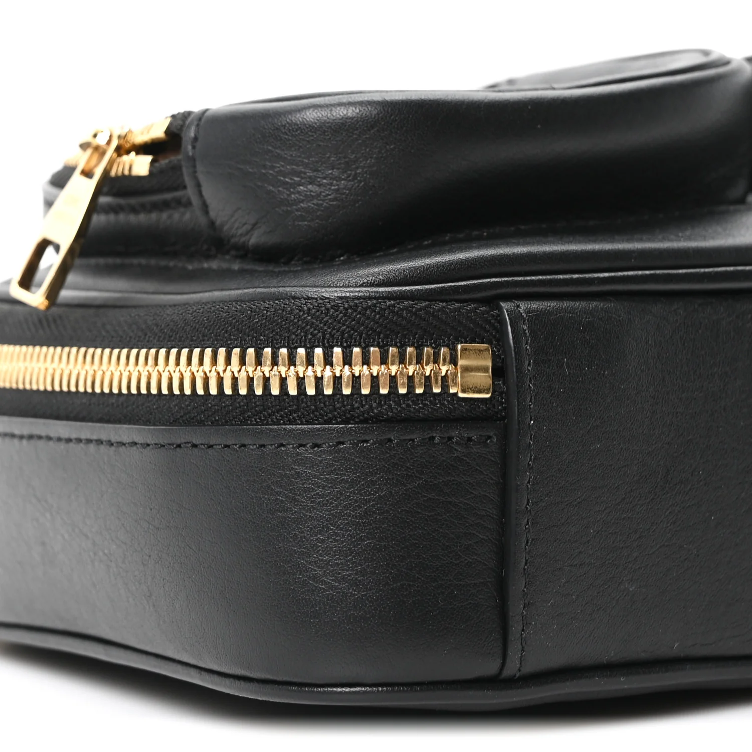 Calfskin Monogram Embossed Utility Crossbody Black - Image 8