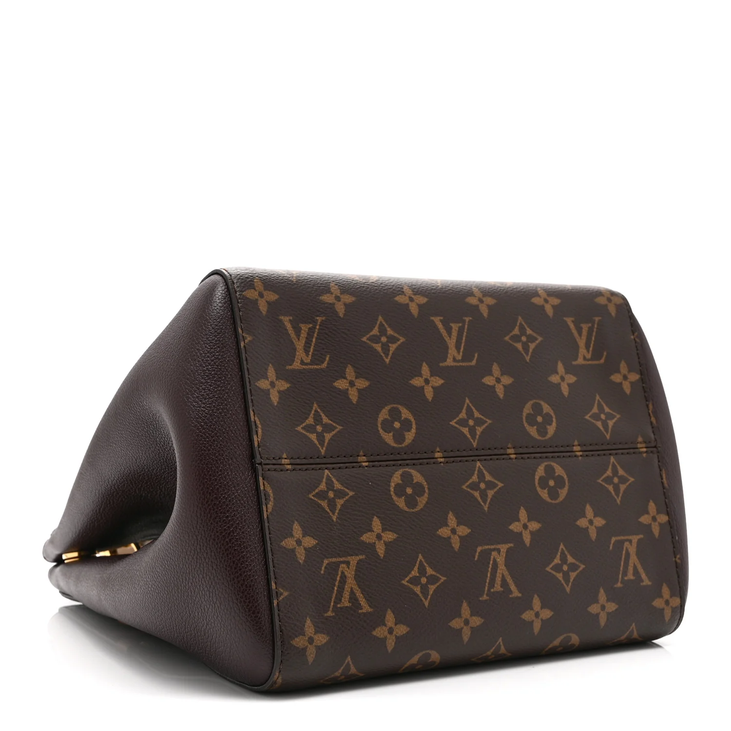 Calfskin Monogram Fold Tote MM Black Wine Cream - Image 4
