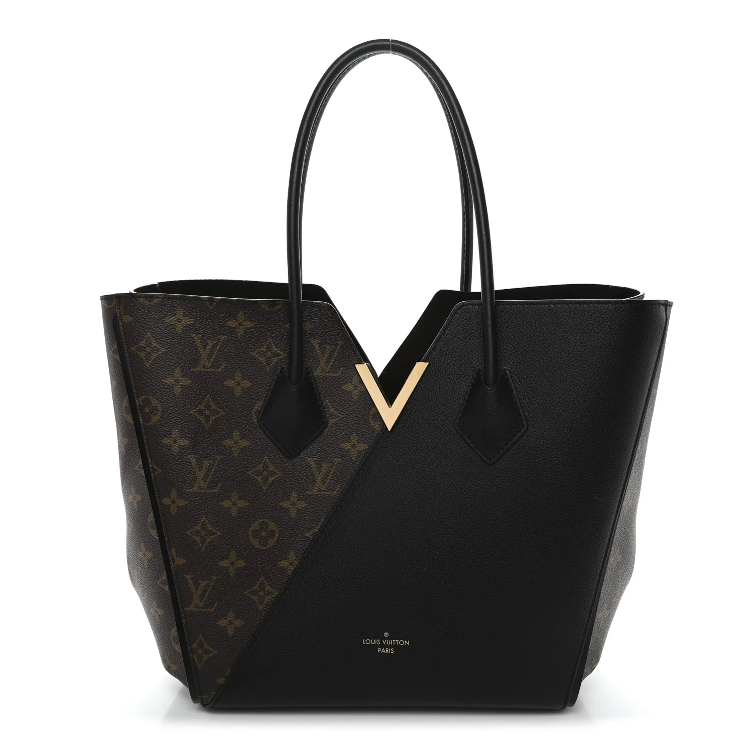 Calfskin Monogram Kimono Tote Black