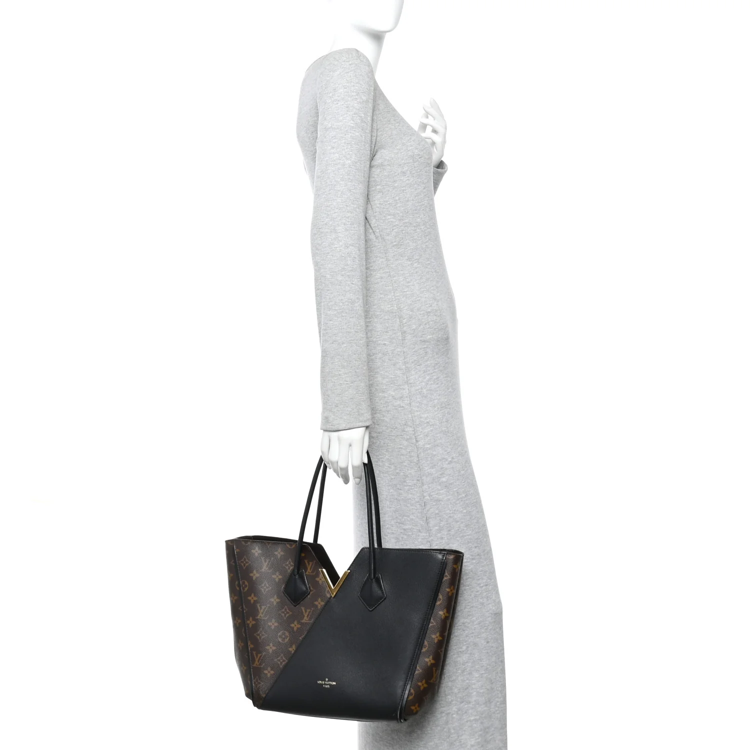 Calfskin Monogram Kimono Tote Black - Image 2