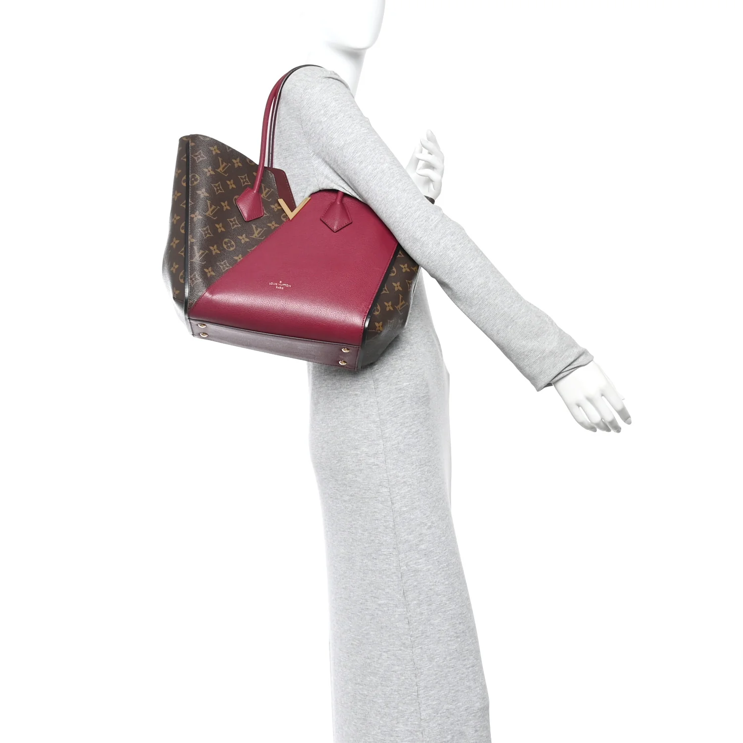 Calfskin Monogram Kimono Tote Grape - Image 2