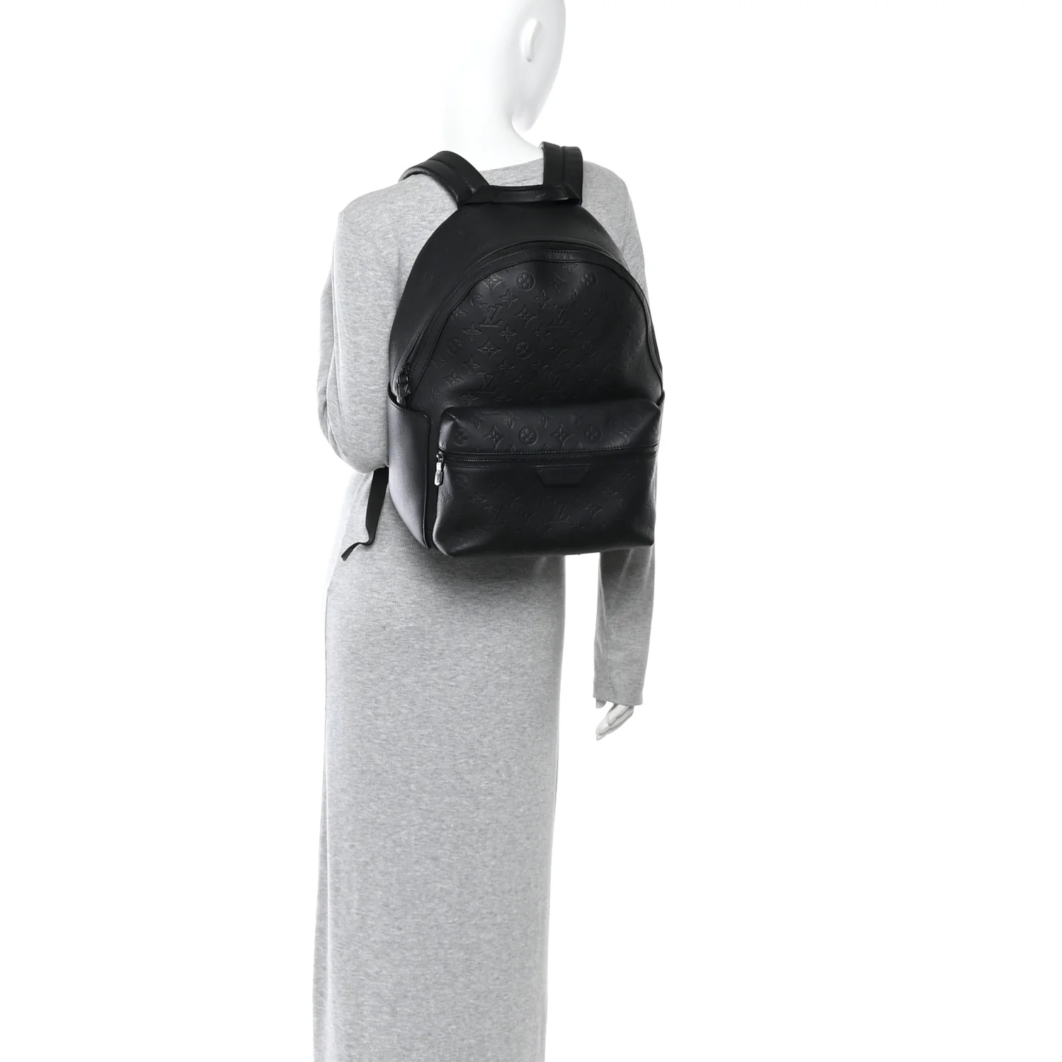 Calfskin Monogram Shadow Discovery Backpack  Black - Image 2