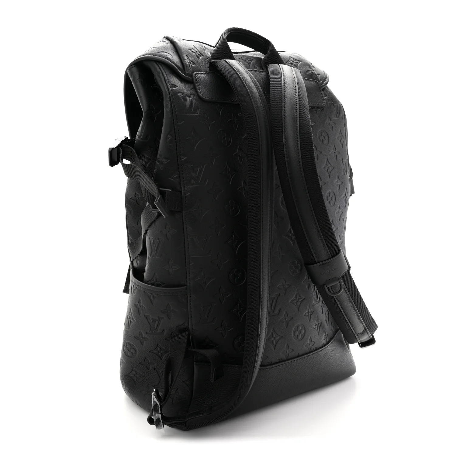 Calfskin Monogram Shadow Getaway Backpack Black - Image 3