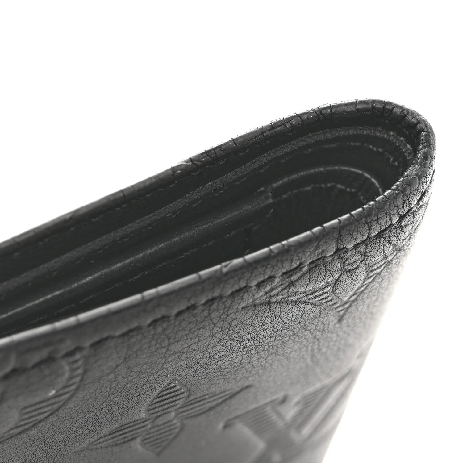 Calfskin Monogram Shadow Multiple Wallet Black - Image 9