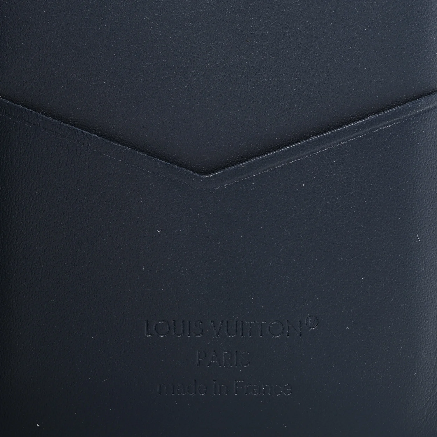 Calfskin Monogram Shadow Pocket Organizer Navy Blue White - Image 6