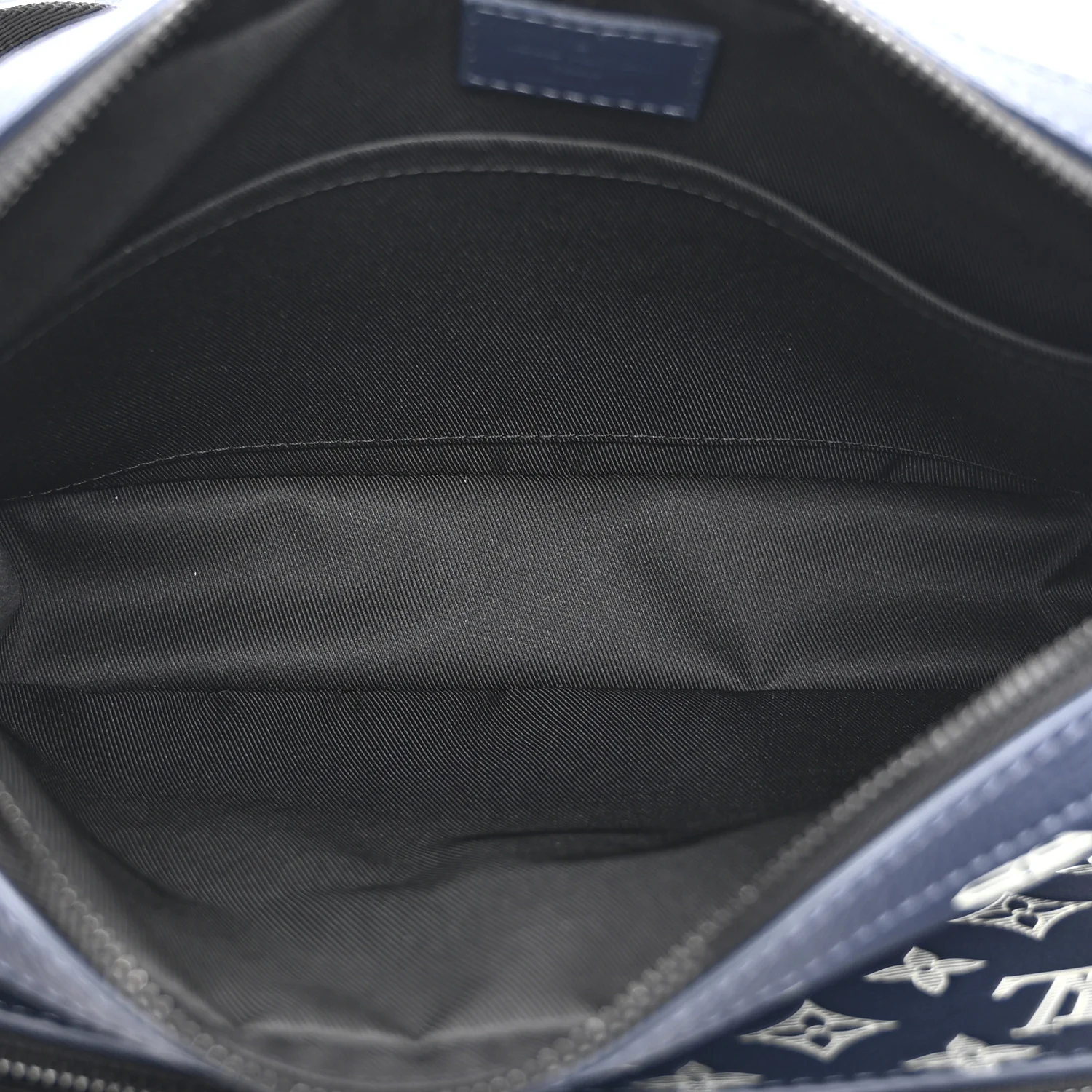 Calfskin Monogram Shadow Trio Messenger Navy White - Image 5