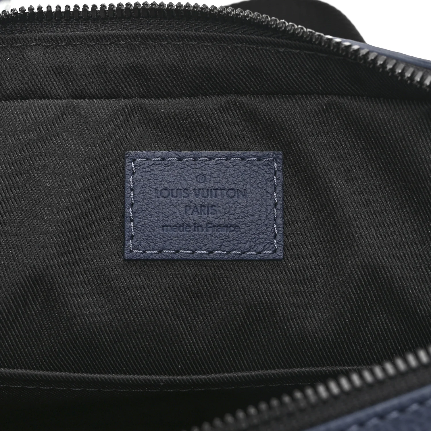 Calfskin Monogram Shadow Trio Messenger Navy White - Image 7