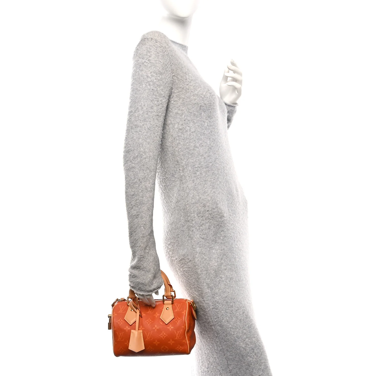 Calfskin Monogram Speedy P9 Bandouliere 20 Ochre - Image 2