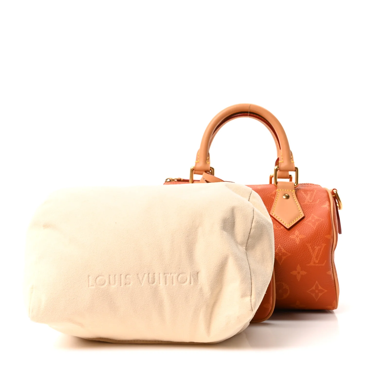 Calfskin Monogram Speedy P9 Bandouliere 20 Ochre - Image 4