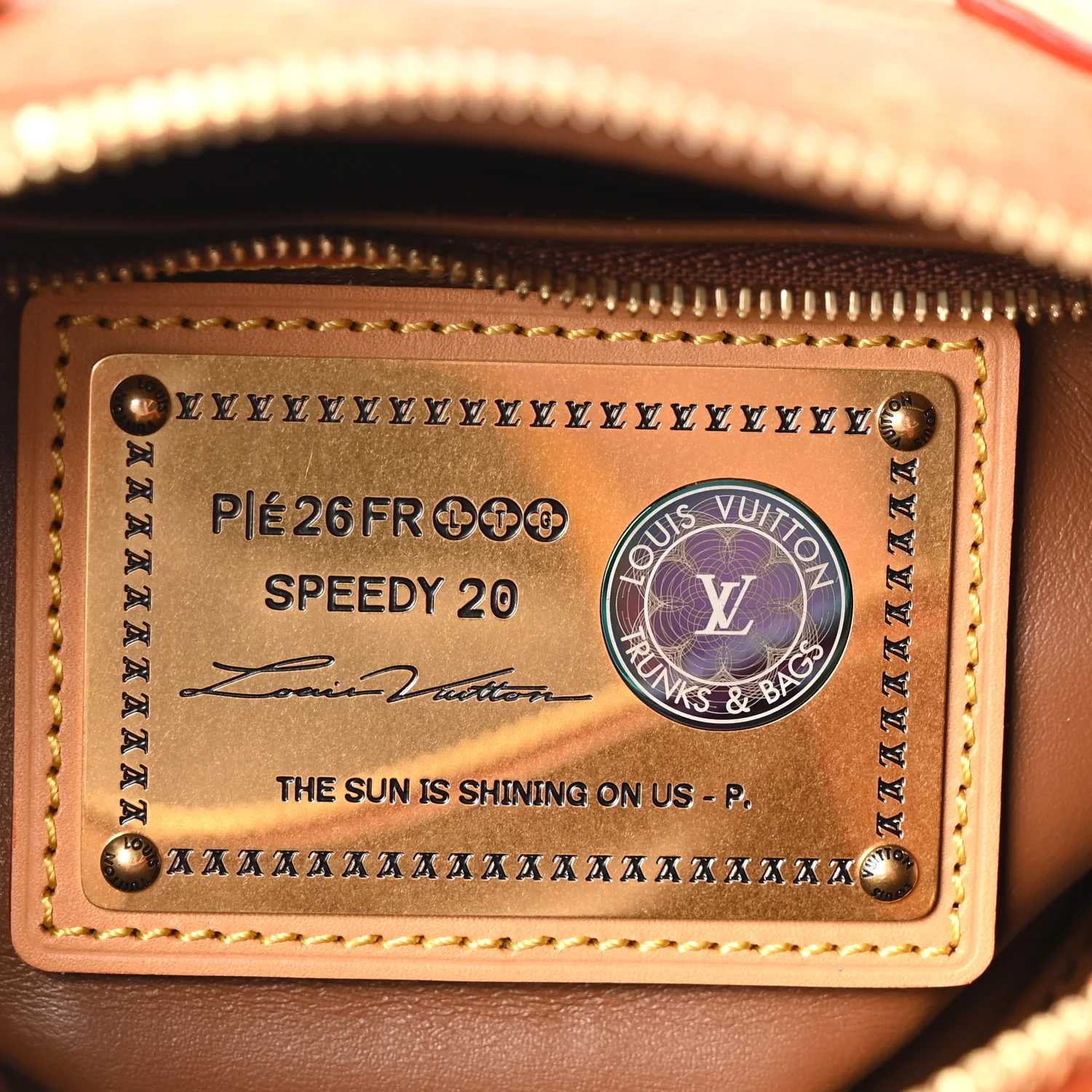 Calfskin Monogram Speedy P9 Bandouliere 20 Ochre - Image 8
