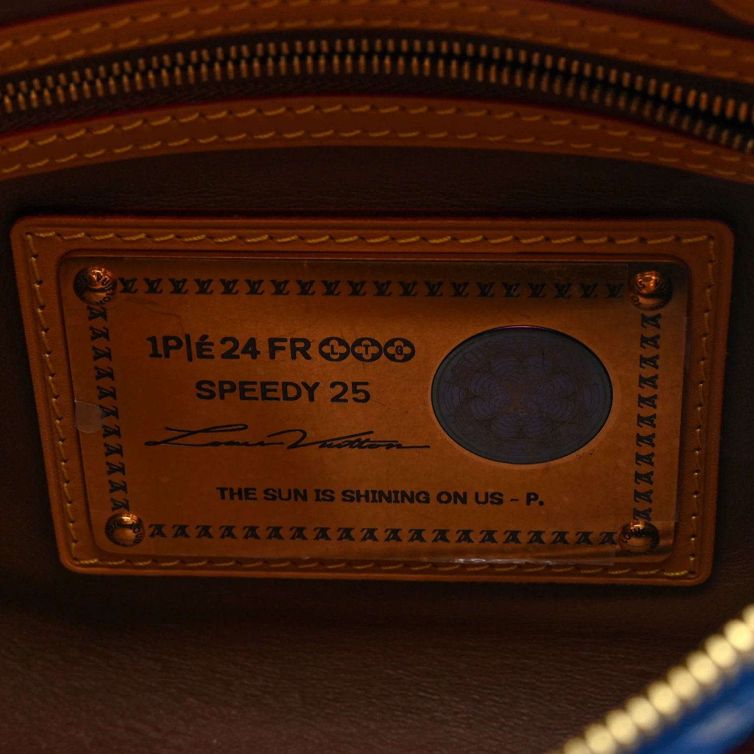 Calfskin Monogram Speedy P9 Bandouliere 25 Blue - Image 7