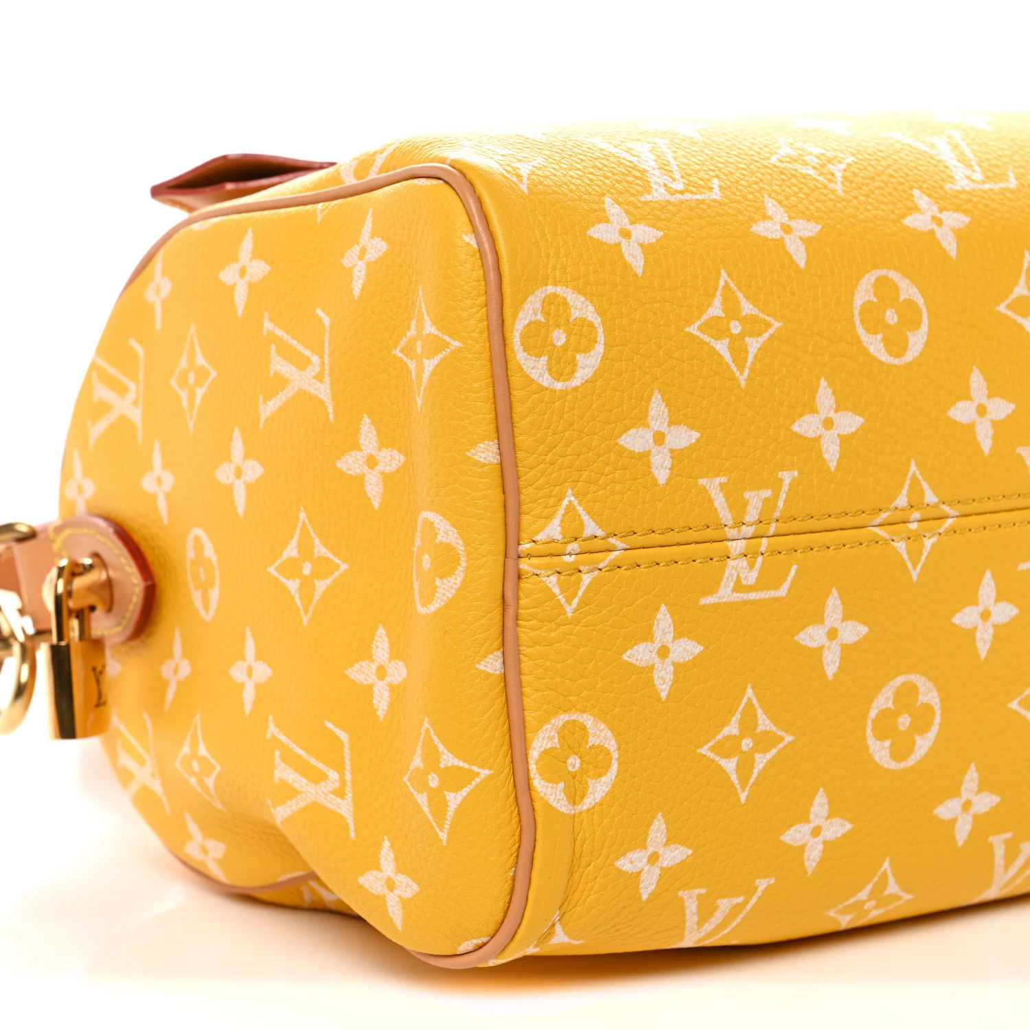 Calfskin Monogram Speedy P9 Bandouliere 25 Jaune Mat - Image 9
