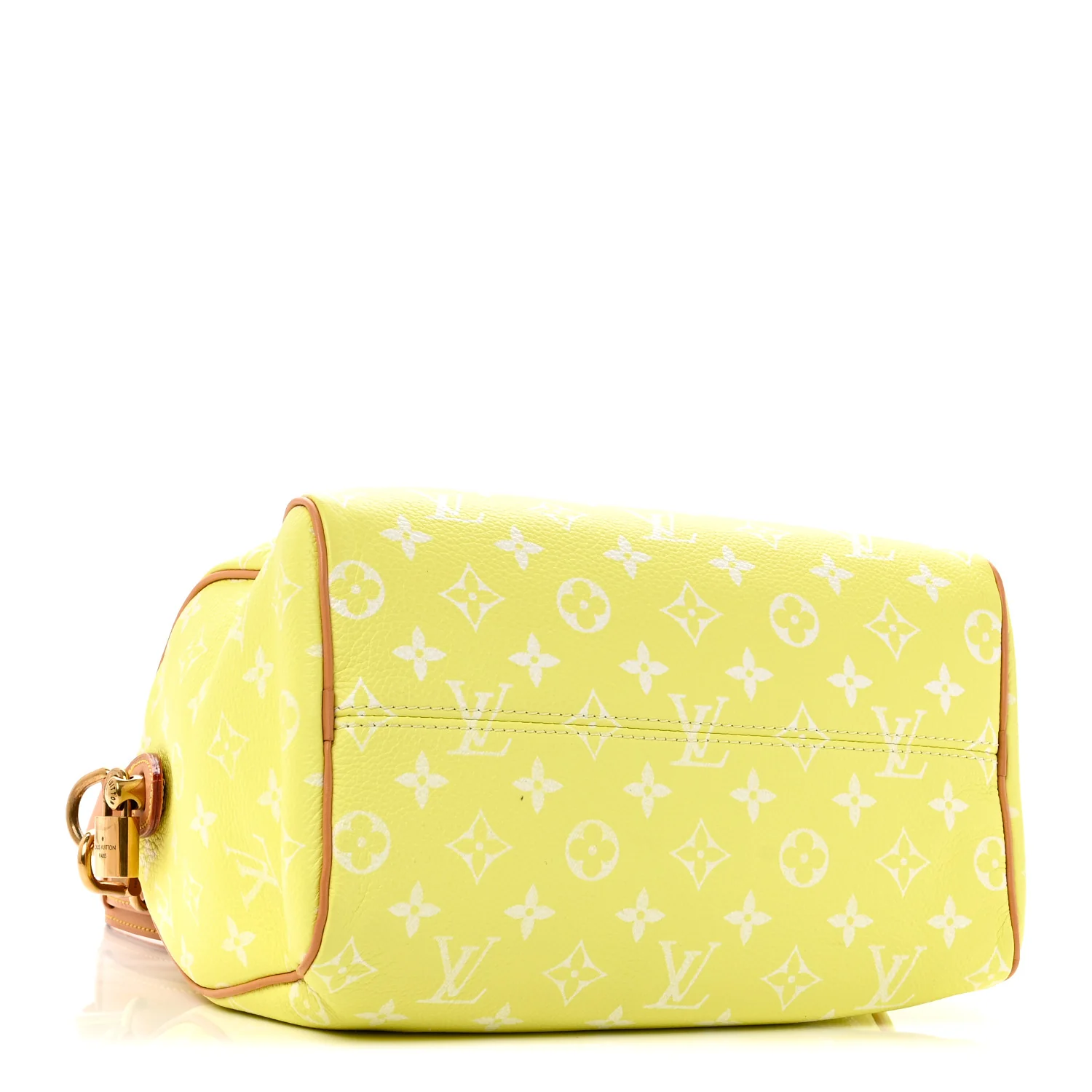 Calfskin Monogram Speedy P9 Bandouliere 25 Lemonade Yellow - Image 4
