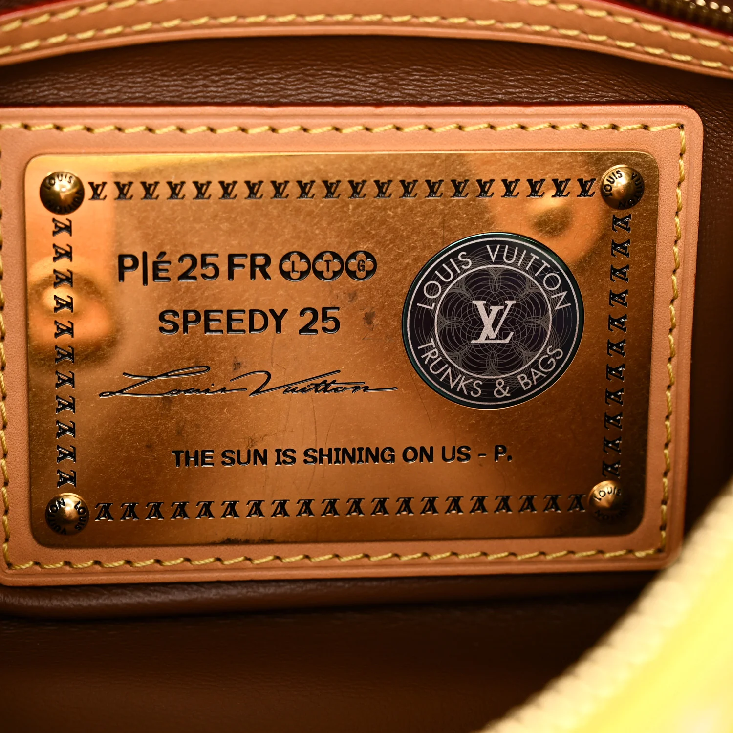 Calfskin Monogram Speedy P9 Bandouliere 25 Lemonade Yellow - Image 6