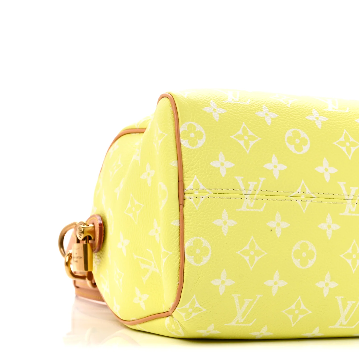 Calfskin Monogram Speedy P9 Bandouliere 25 Lemonade Yellow - Image 8