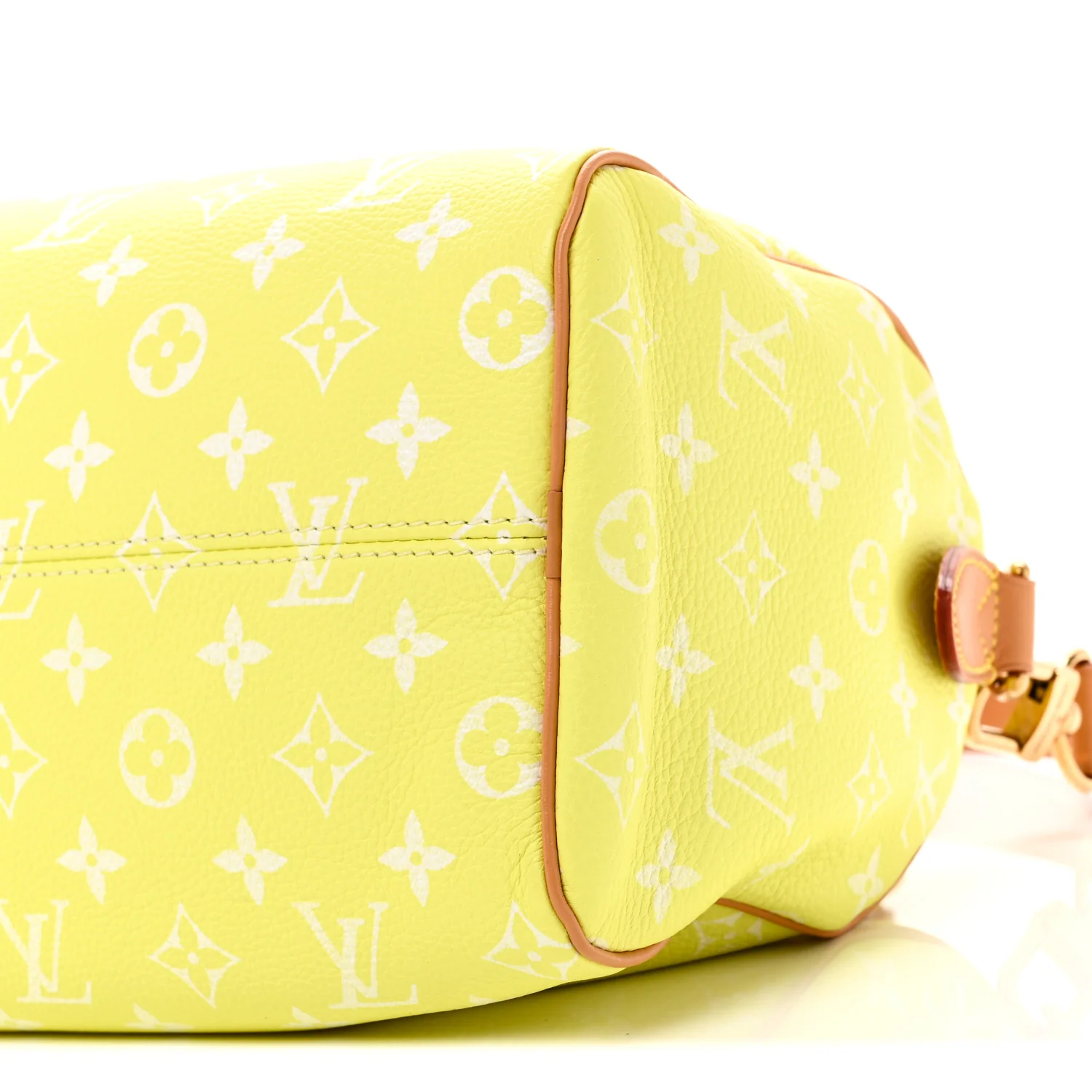 Calfskin Monogram Speedy P9 Bandouliere 25 Lemonade Yellow - Image 9