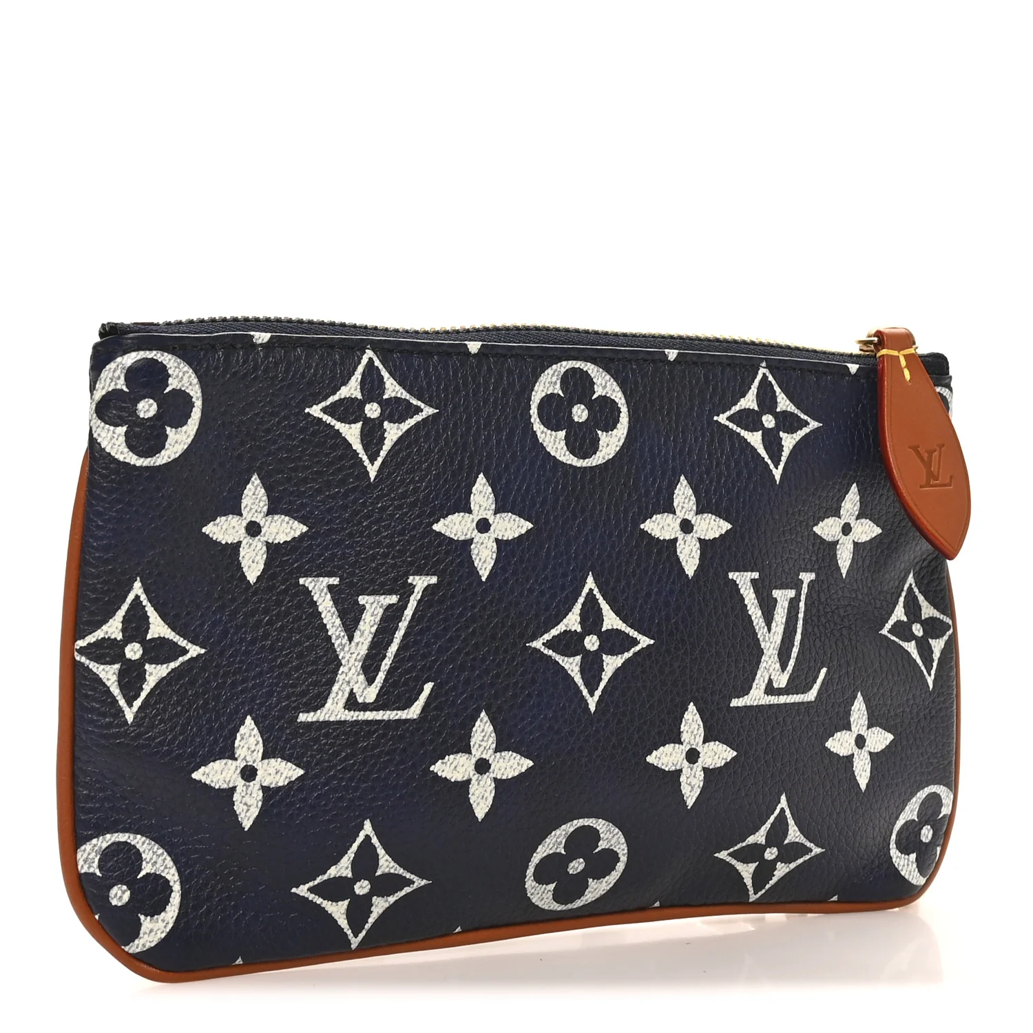 Calfskin Monogram Speedy P9 Bandouliere 30 Pochette Indigo - Image 3