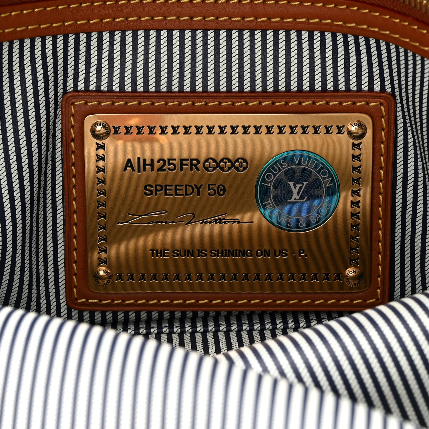 Calfskin Monogram Speedy P9 Bandouliere 50 Indigo - Image 10