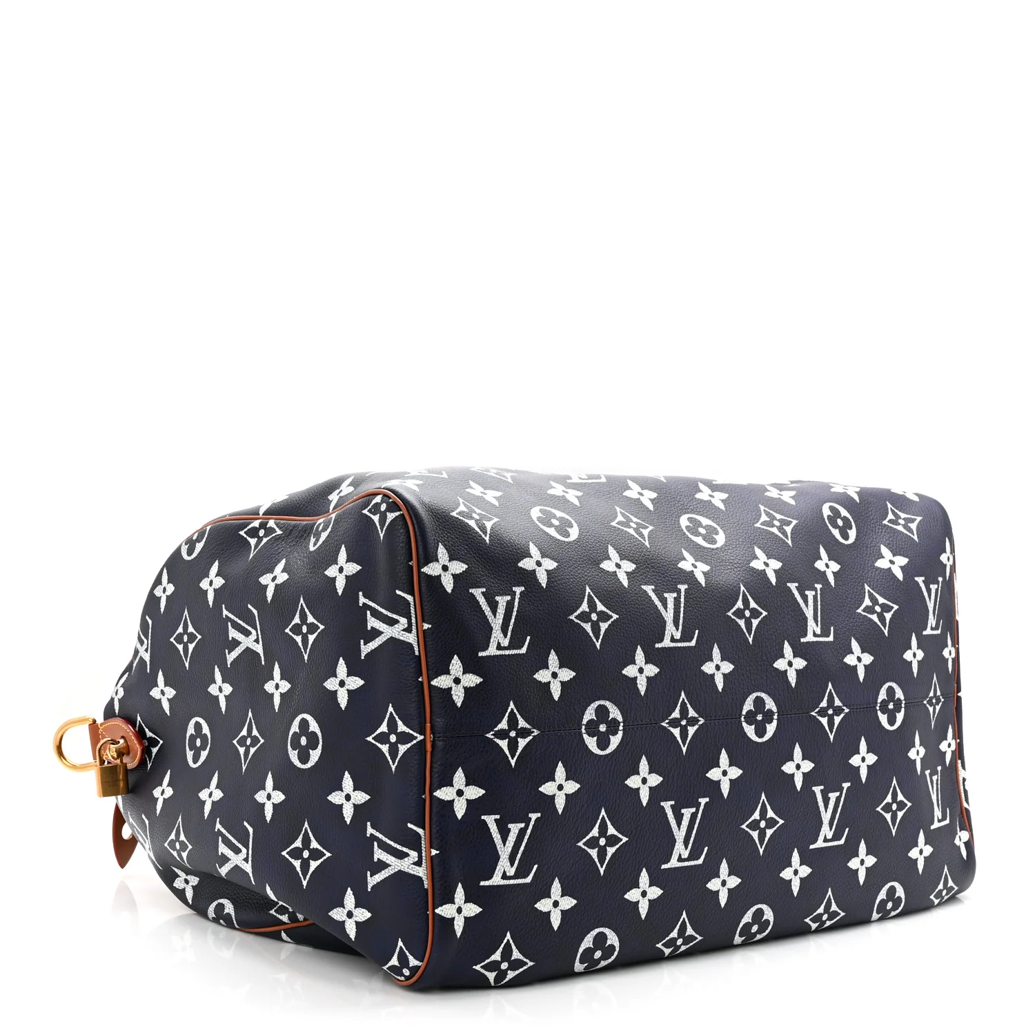 Calfskin Monogram Speedy P9 Bandouliere 50 Indigo - Image 5