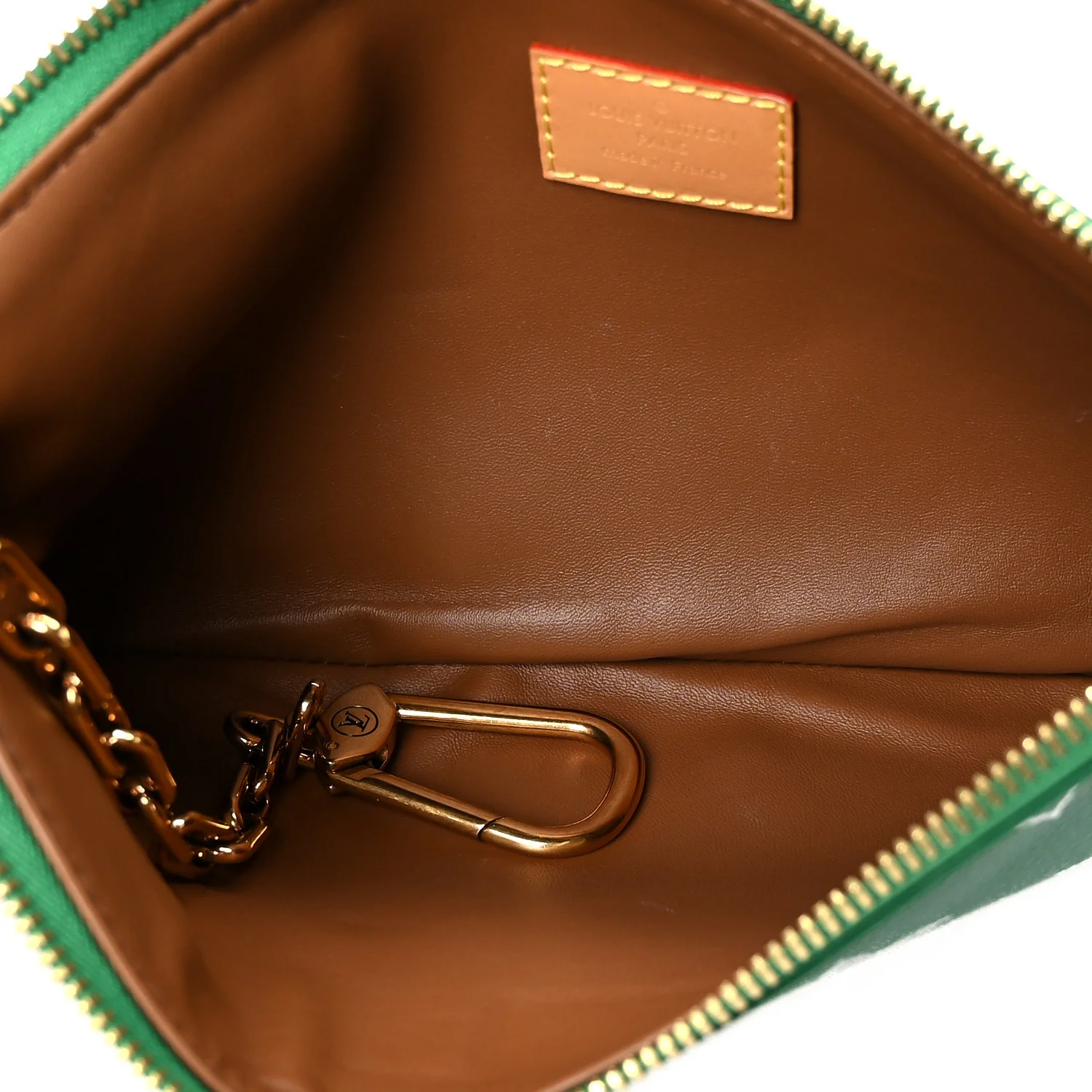 Calfskin Monogram Speedy P9 Bandouliere 50 Pochette Green - Image 5