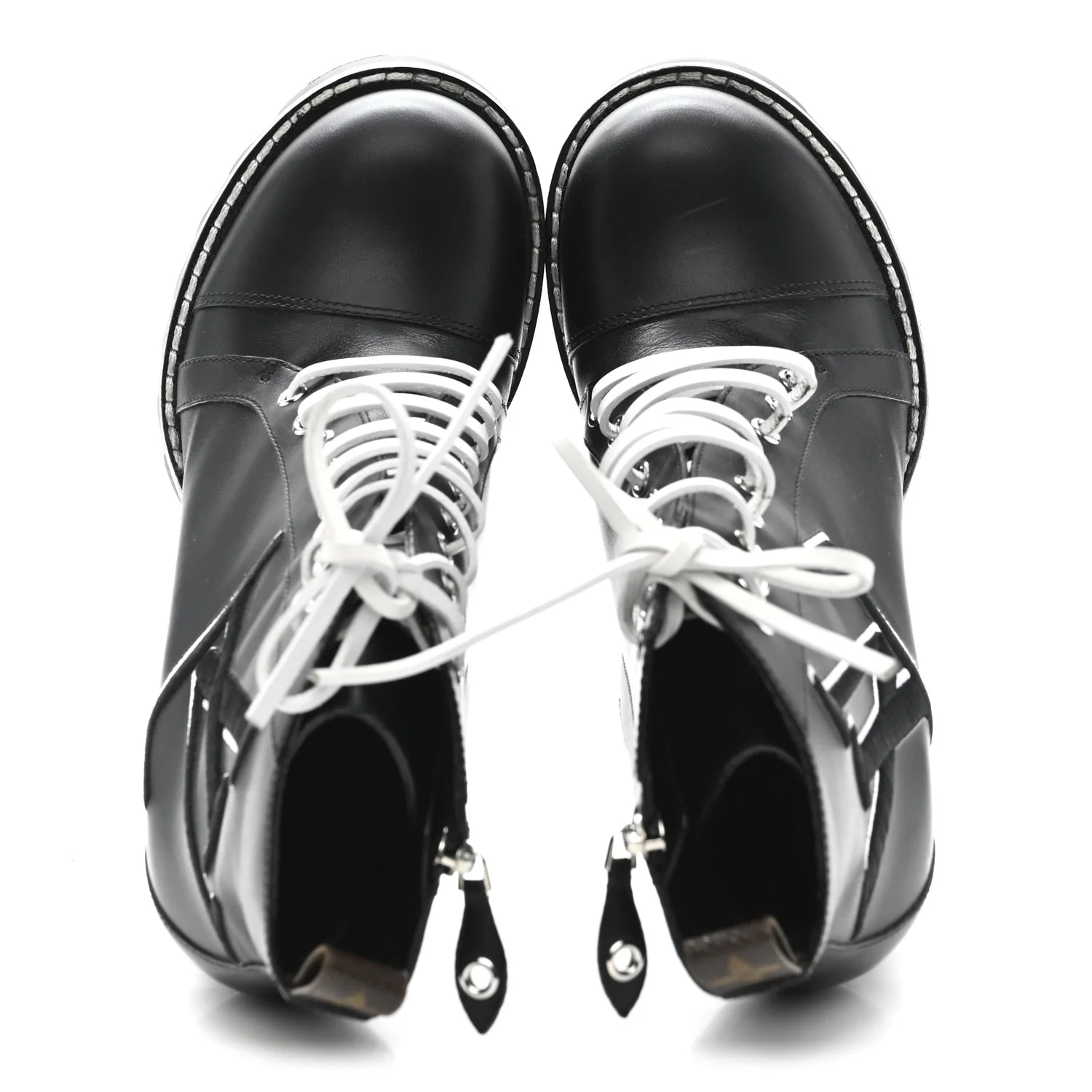 Calfskin Monogram Star Trail Ankle Boots 41 Black - Image 2