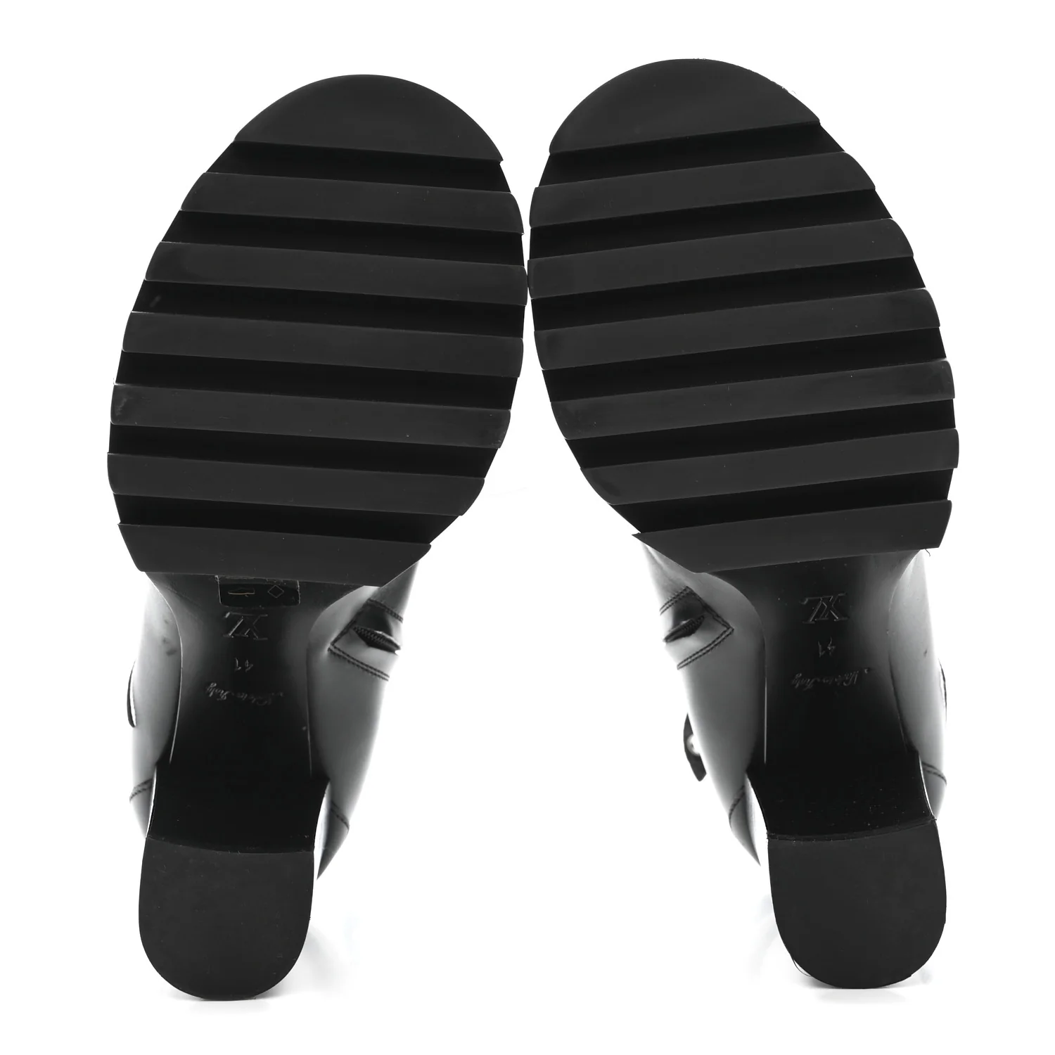 Calfskin Monogram Star Trail Ankle Boots 41 Black - Image 6