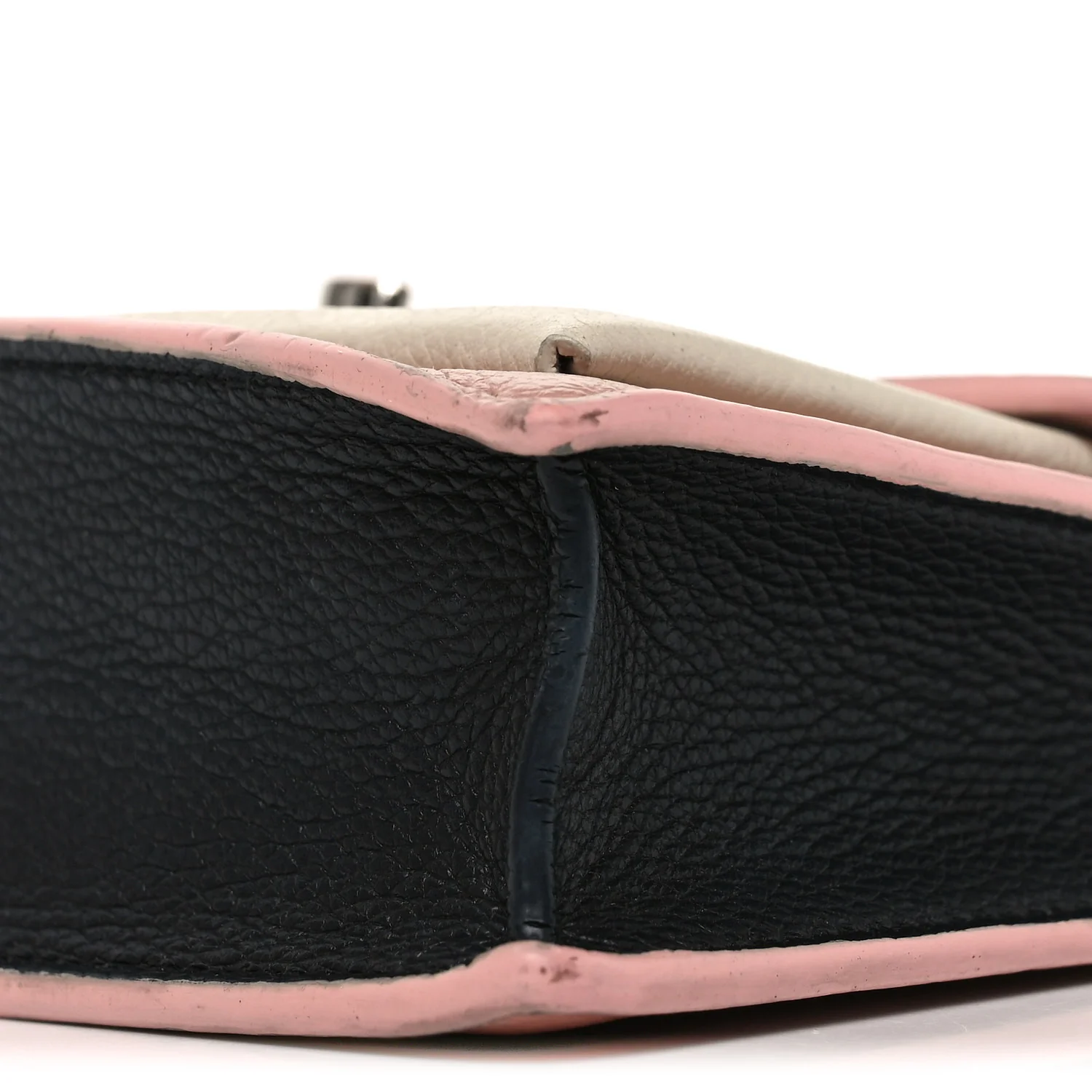 Calfskin My Lockme Chain Pochette Rose Ballet White - Image 8