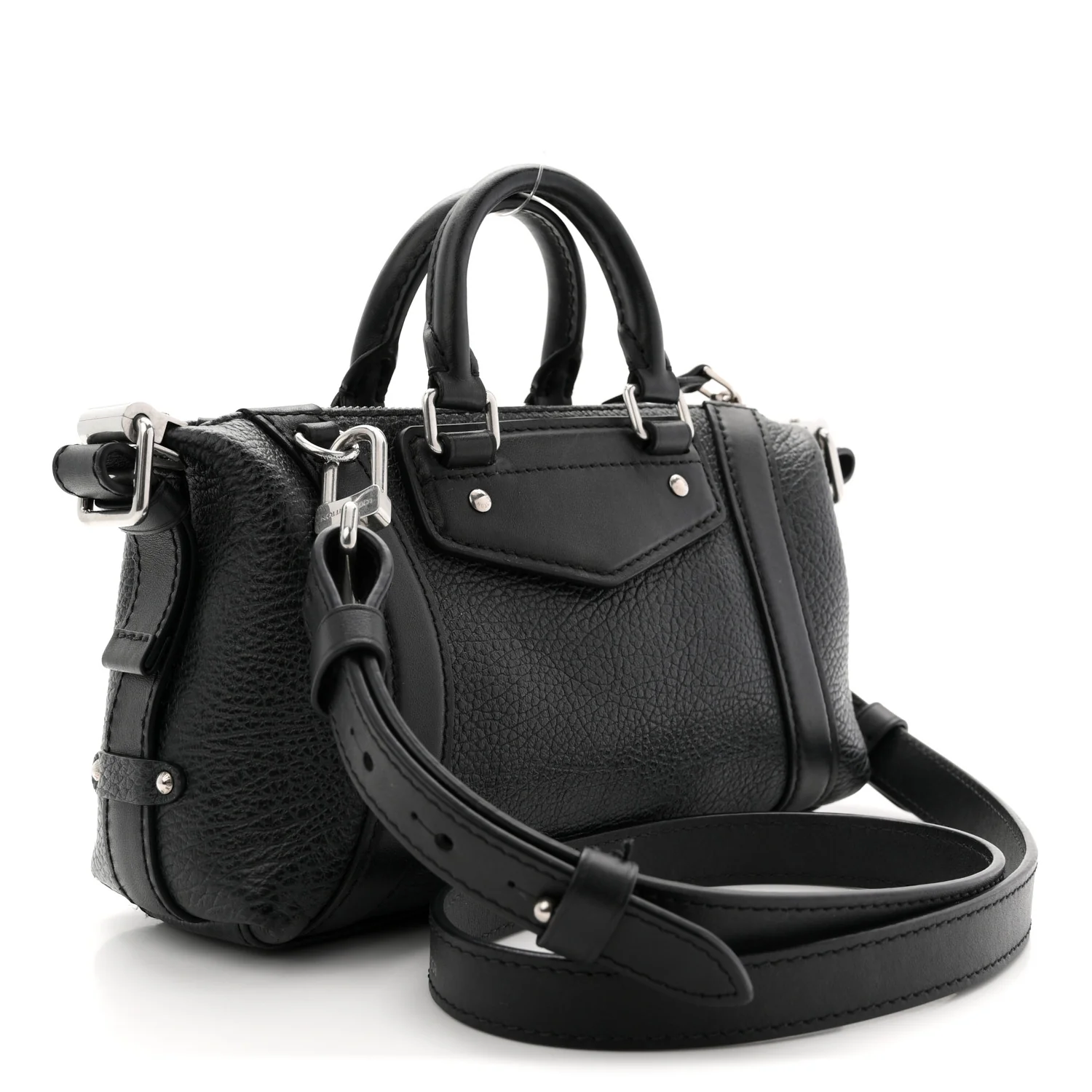 Calfskin Nano Biker Black - Image 3