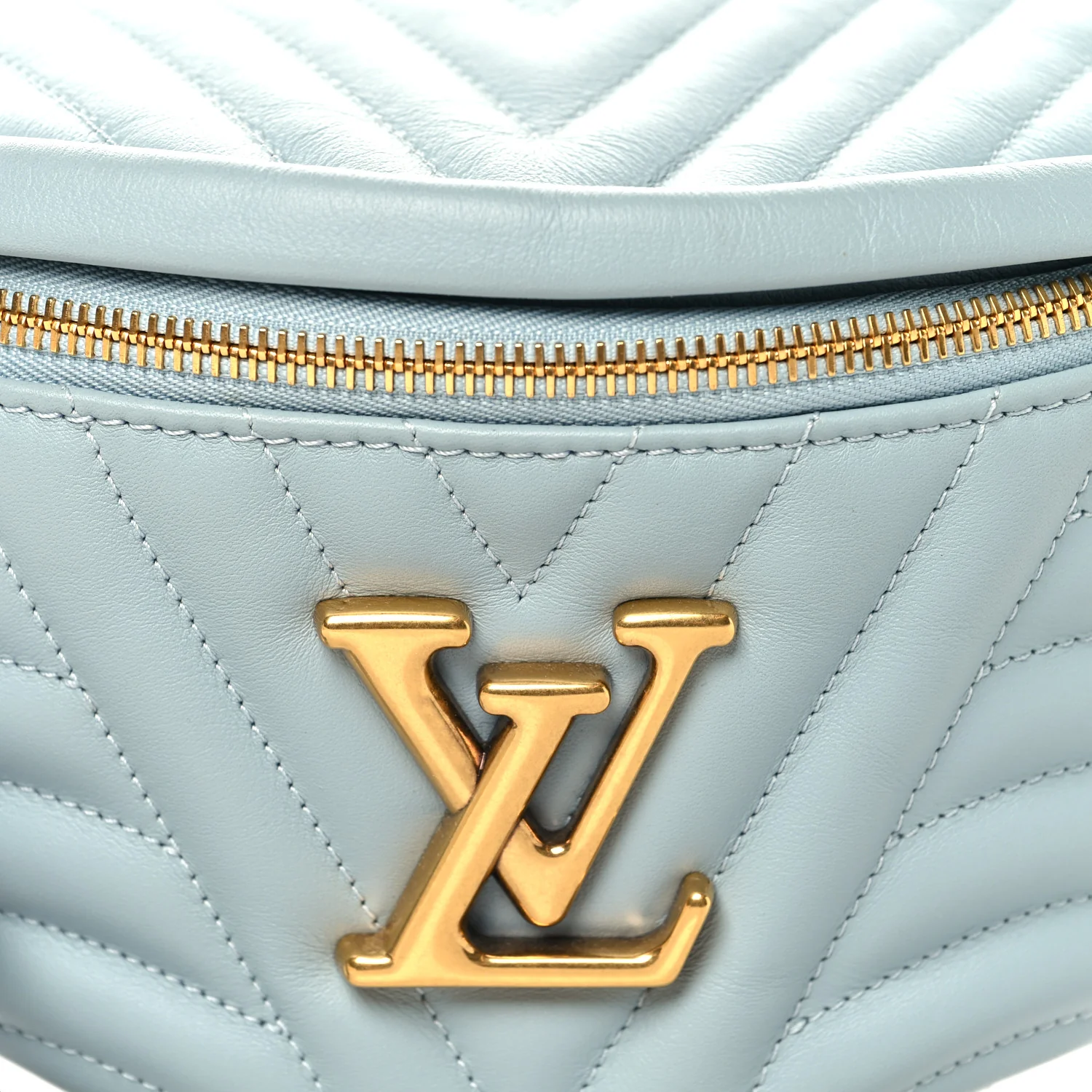 Calfskin New Wave Bumbag Porcelain Blue - Image 7
