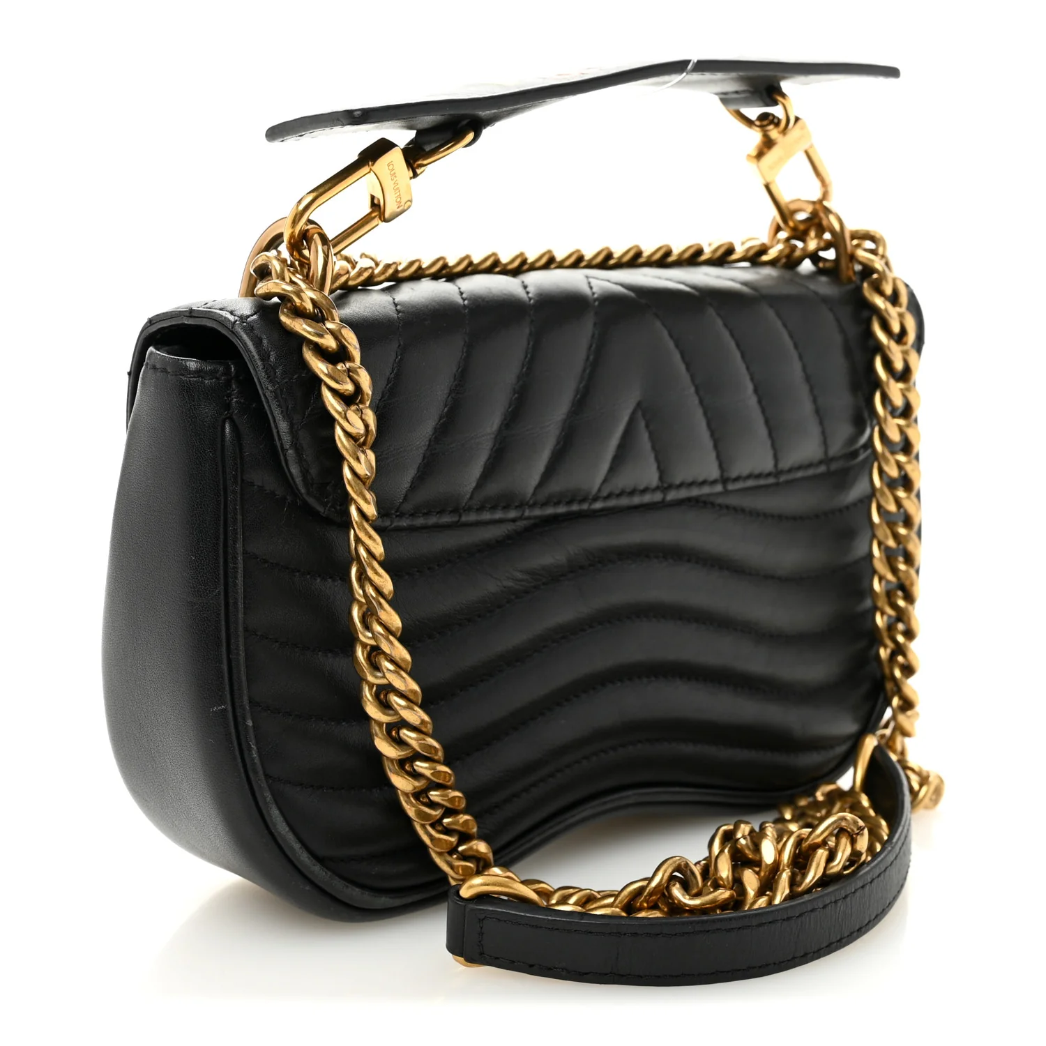 Calfskin New Wave Chain MM Black - Image 3