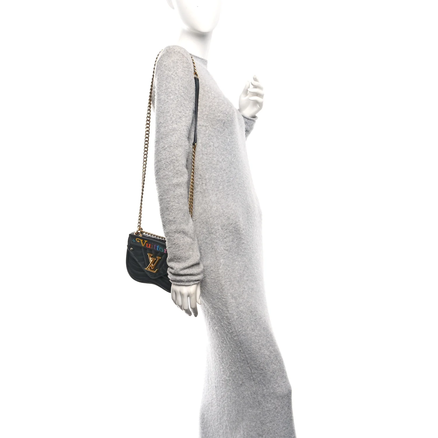 Calfskin New Wave Chain PM Black - Image 2