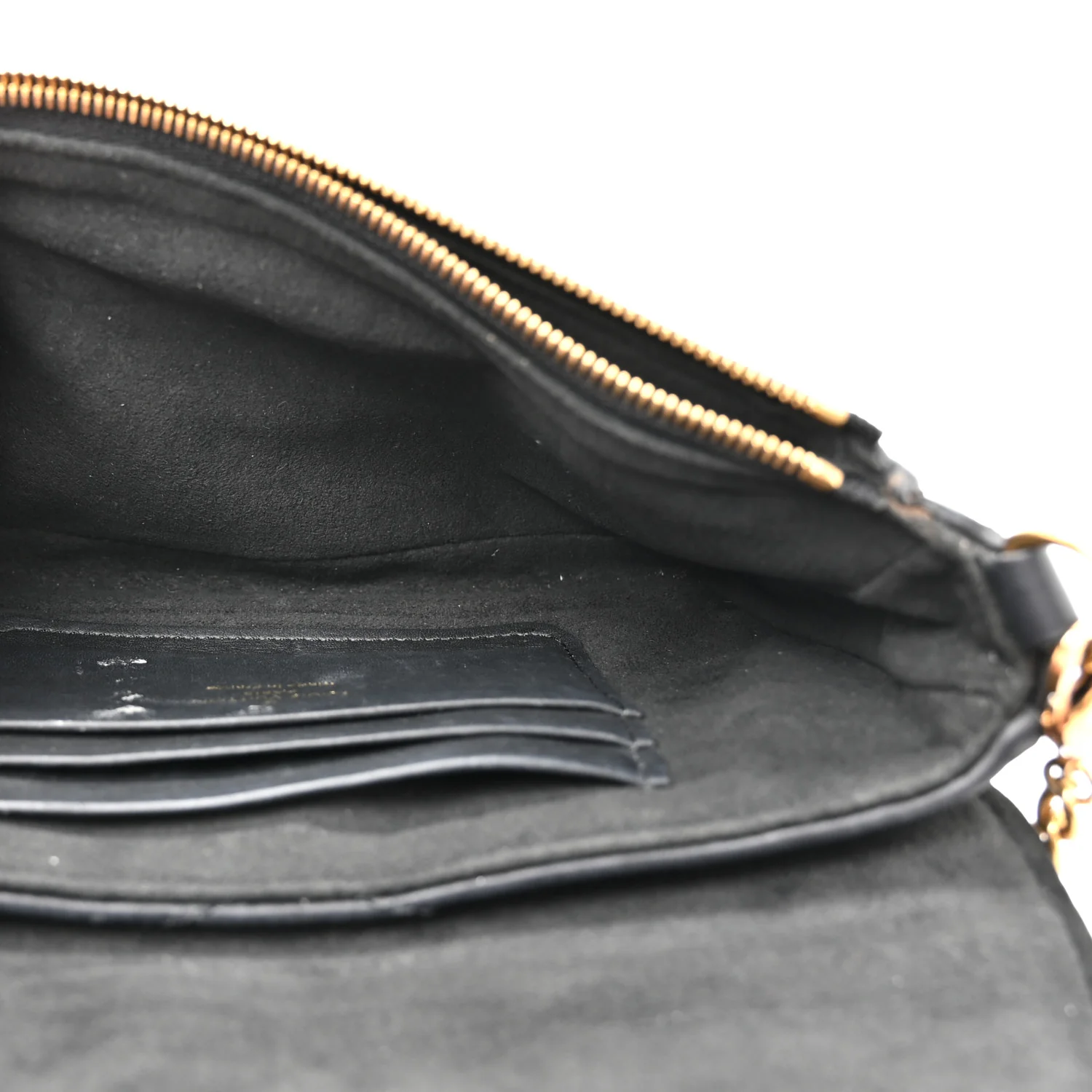 Calfskin New Wave Chain Pochette Black - Image 5