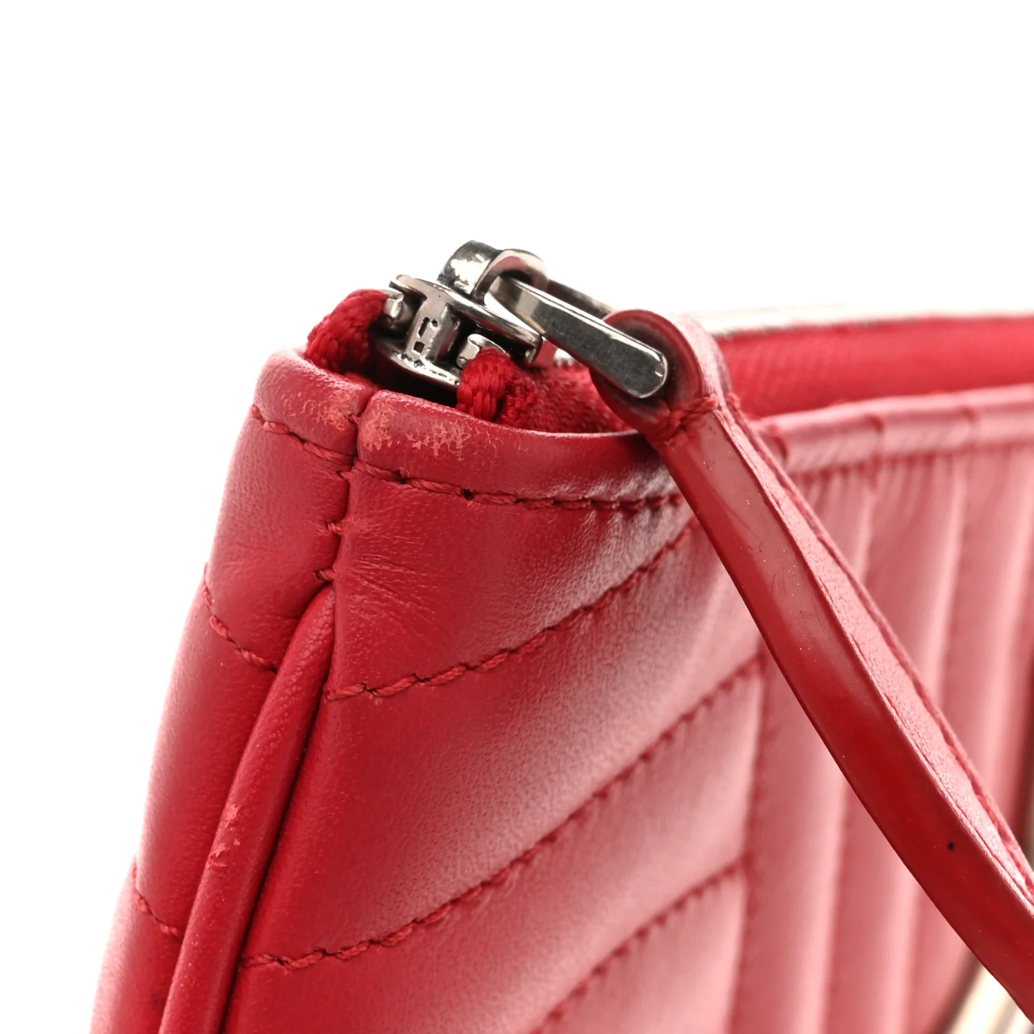 Calfskin New Wave Zipped Pochette Ecarlate - Image 8